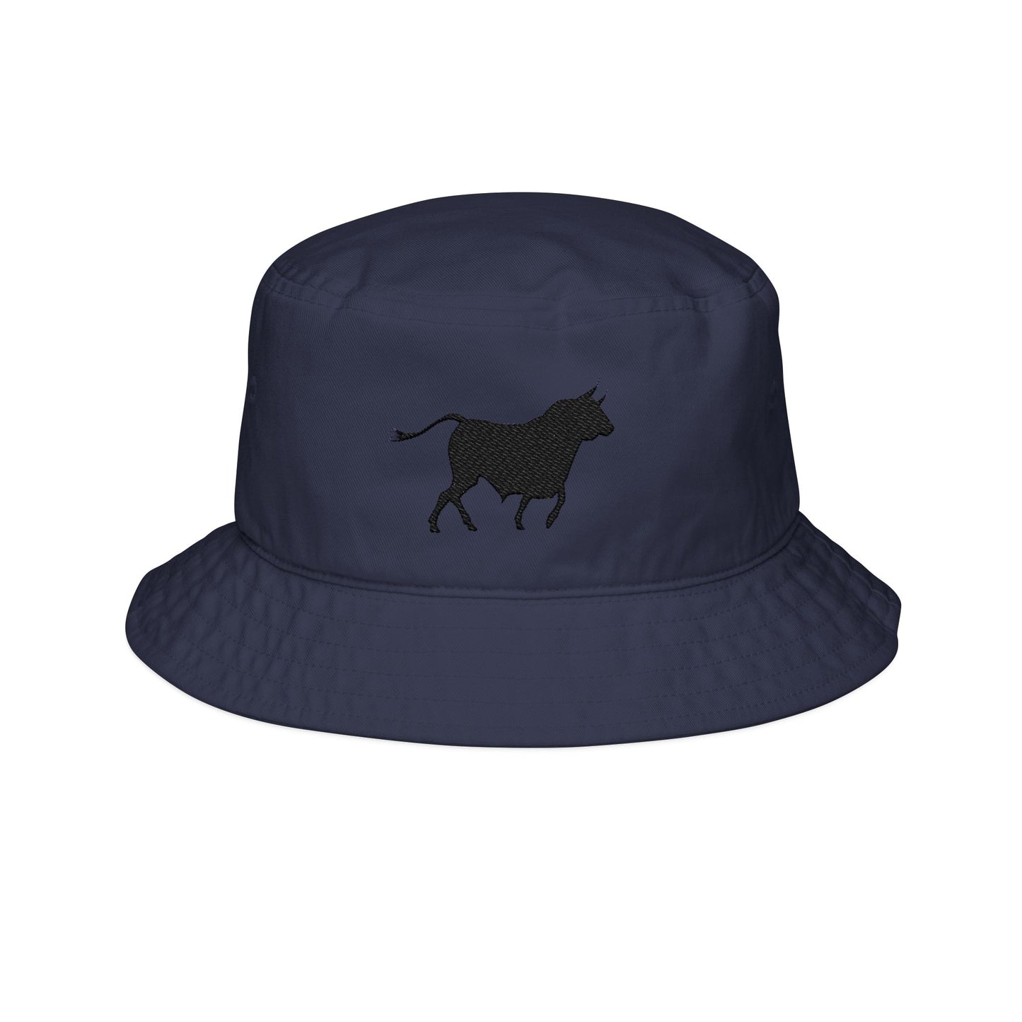 Embroidered Bull Bucket Hat for Casual Style