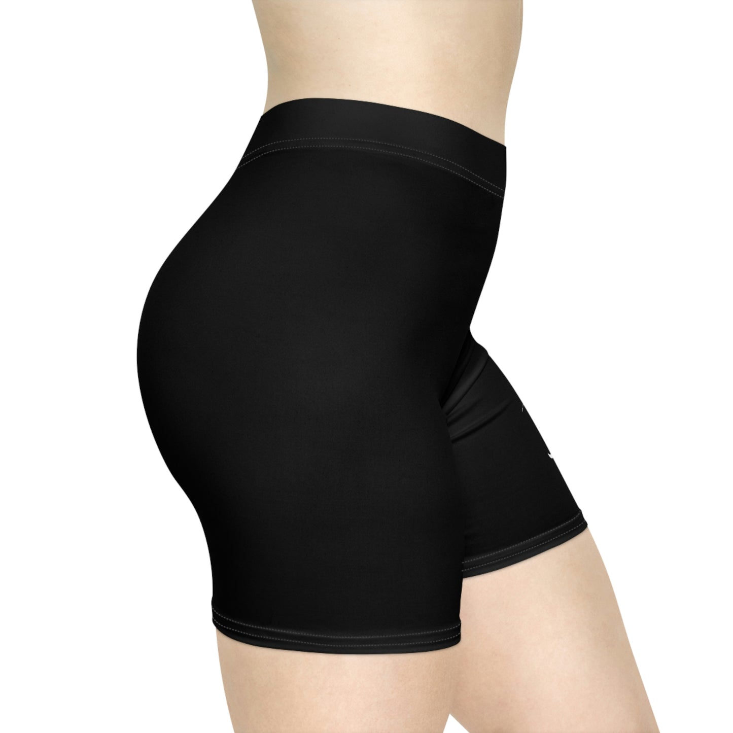 White Women's Biker Shorts