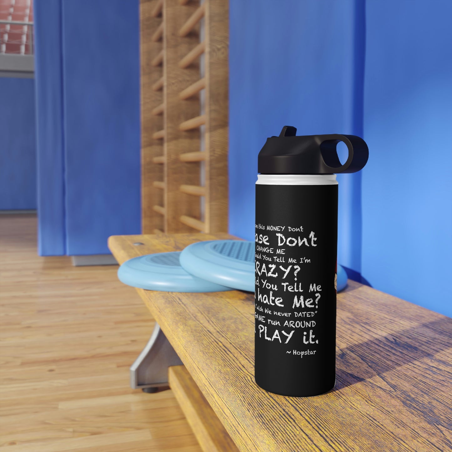 Hopstar Stainless Steel Water Bottle, Standard Lid