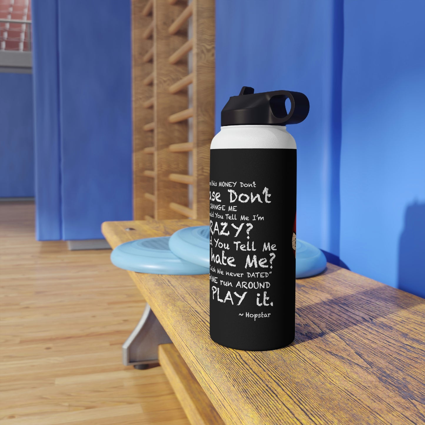 Hopstar Stainless Steel Water Bottle, Standard Lid