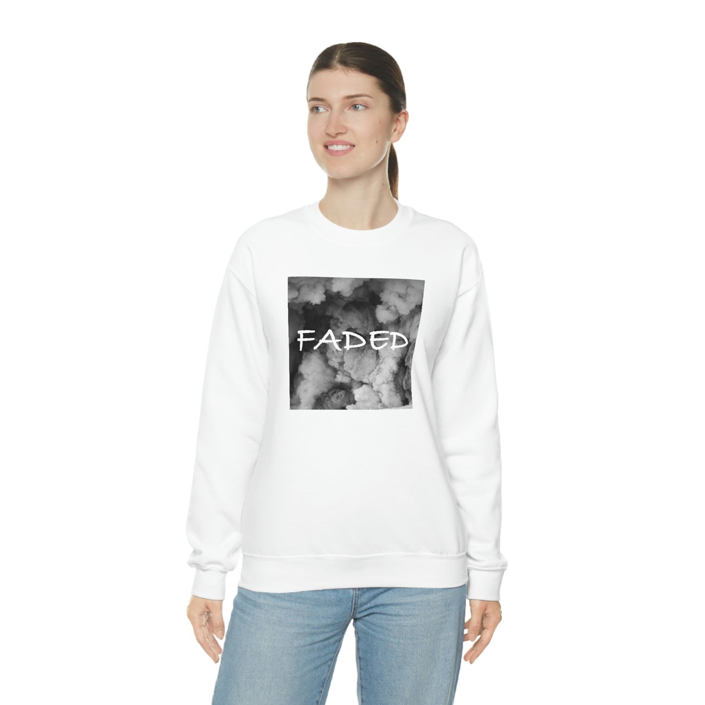 "Faded Gray" Unisex Crewneck Sweatshirt