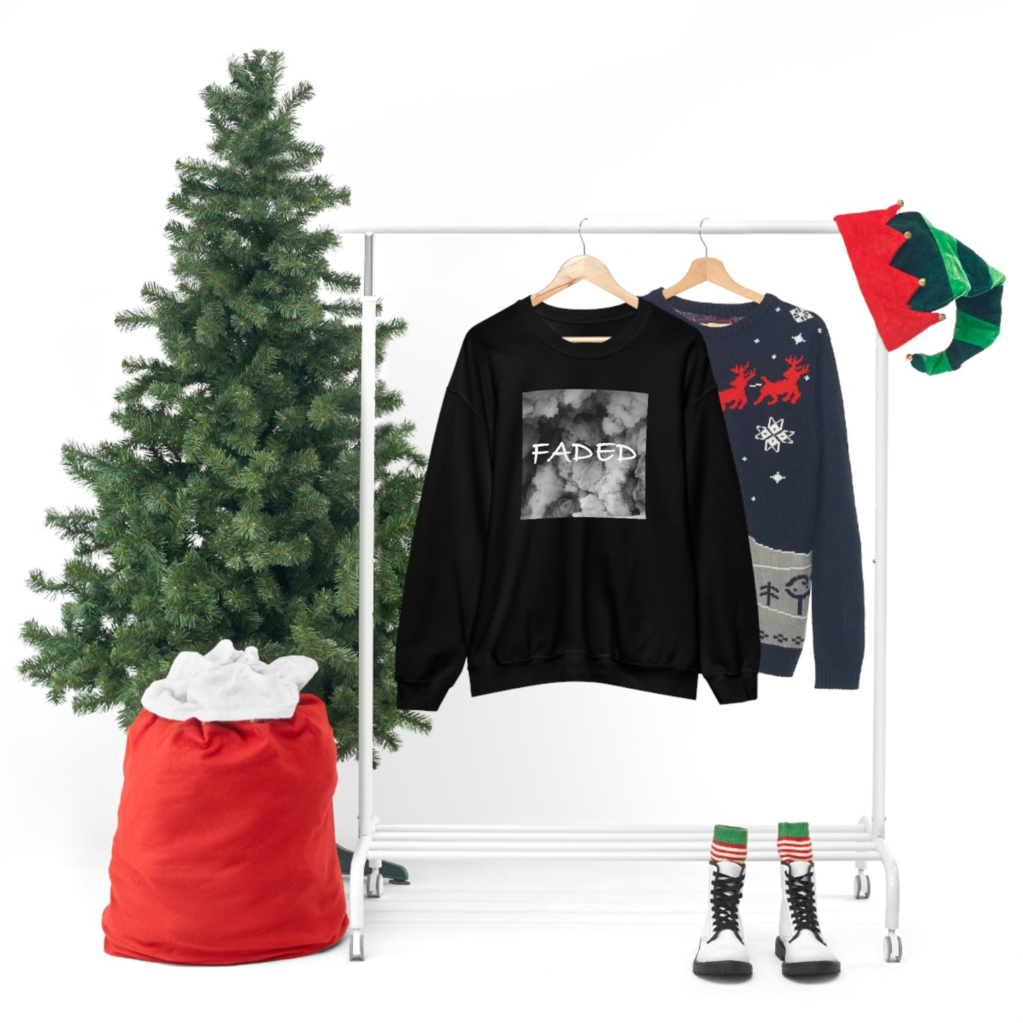 "Faded Gray" Unisex Crewneck Sweatshirt