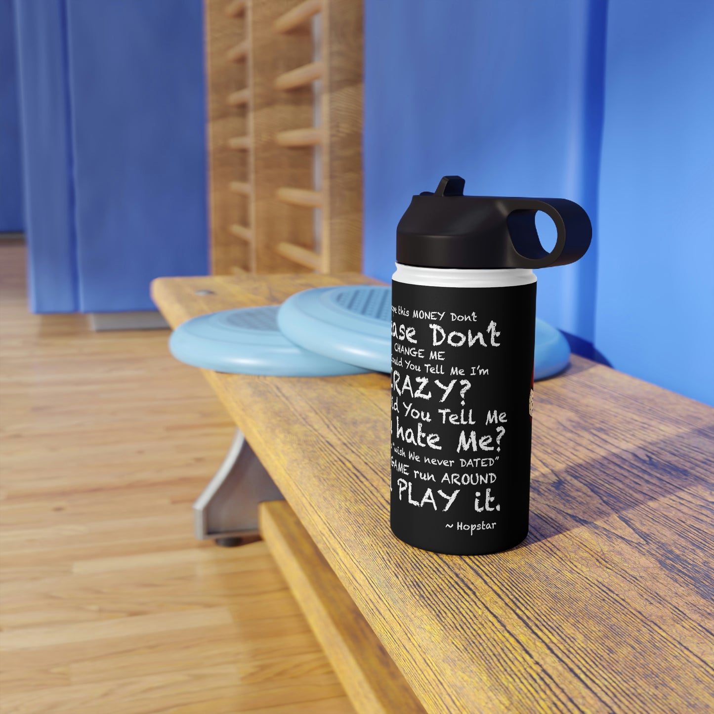 Hopstar Stainless Steel Water Bottle, Standard Lid