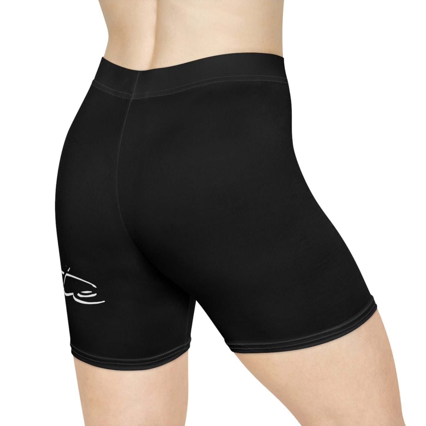 White Women's Biker Shorts