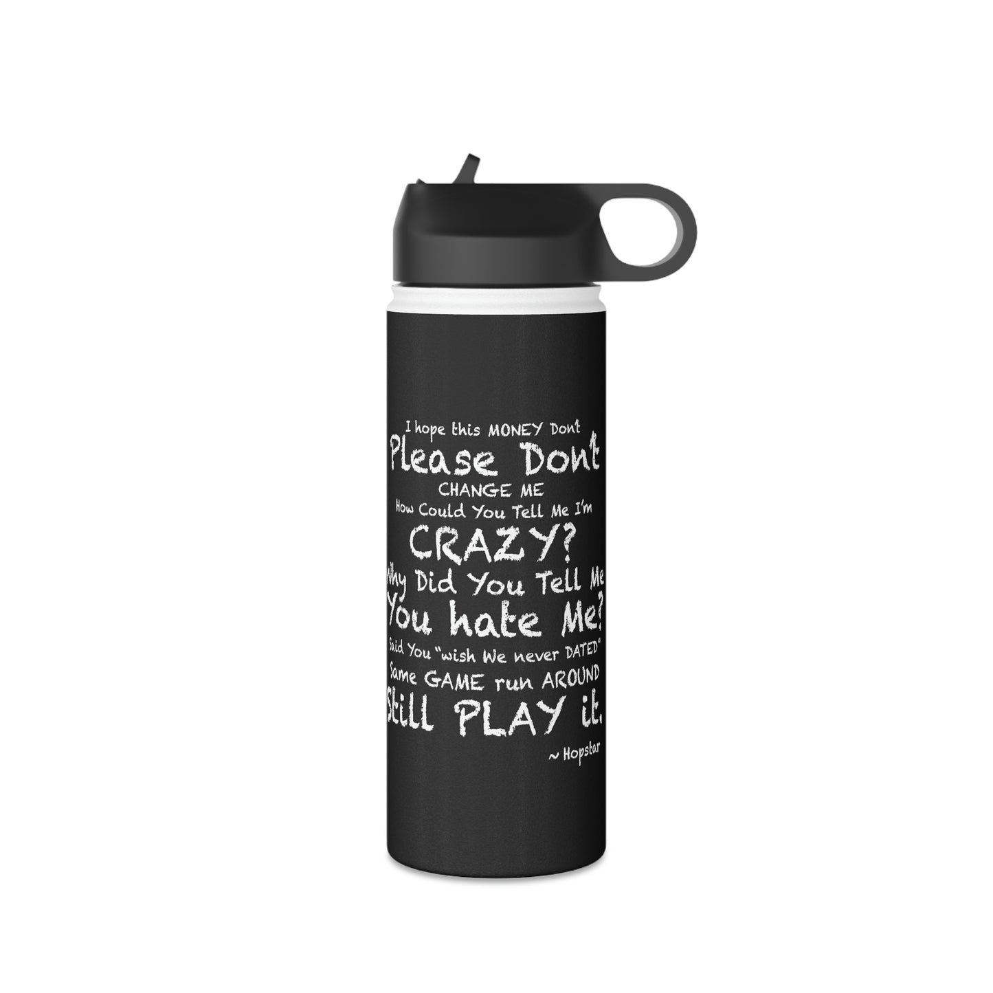 Hopstar Stainless Steel Water Bottle, Standard Lid