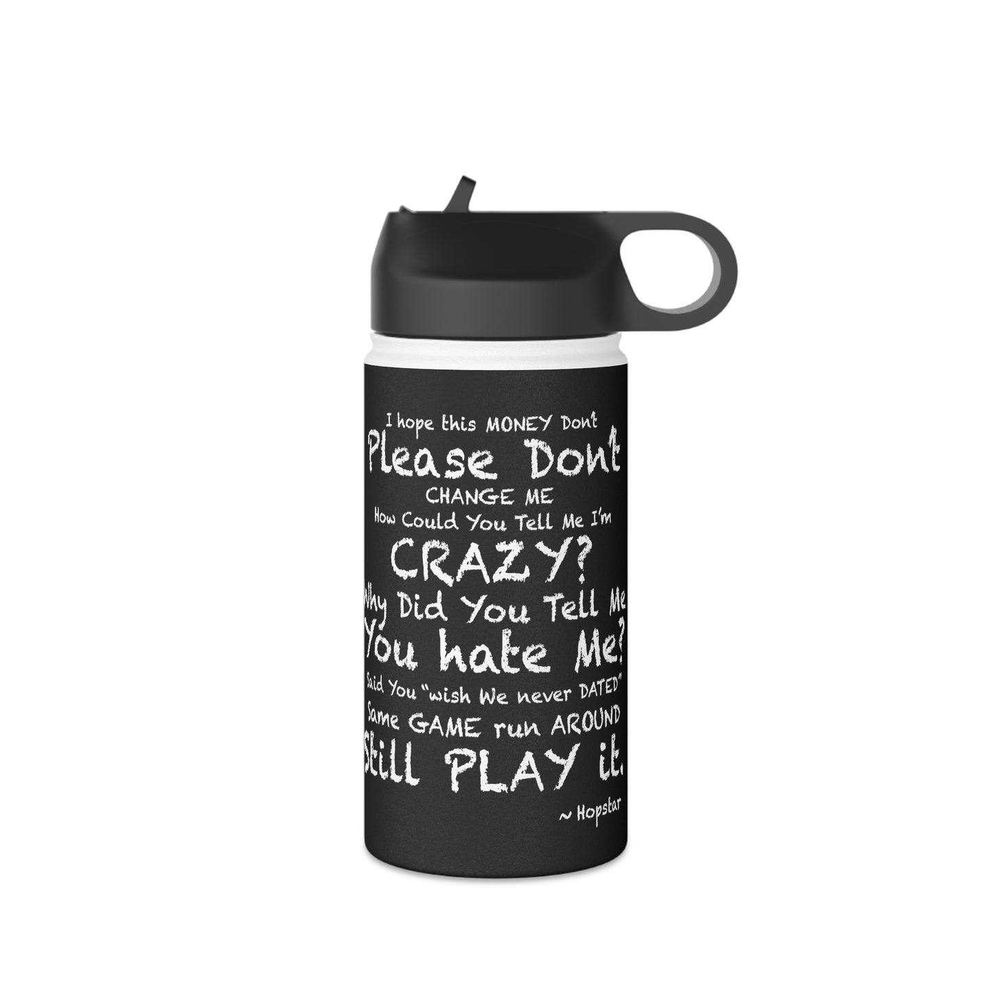 Hopstar Stainless Steel Water Bottle, Standard Lid