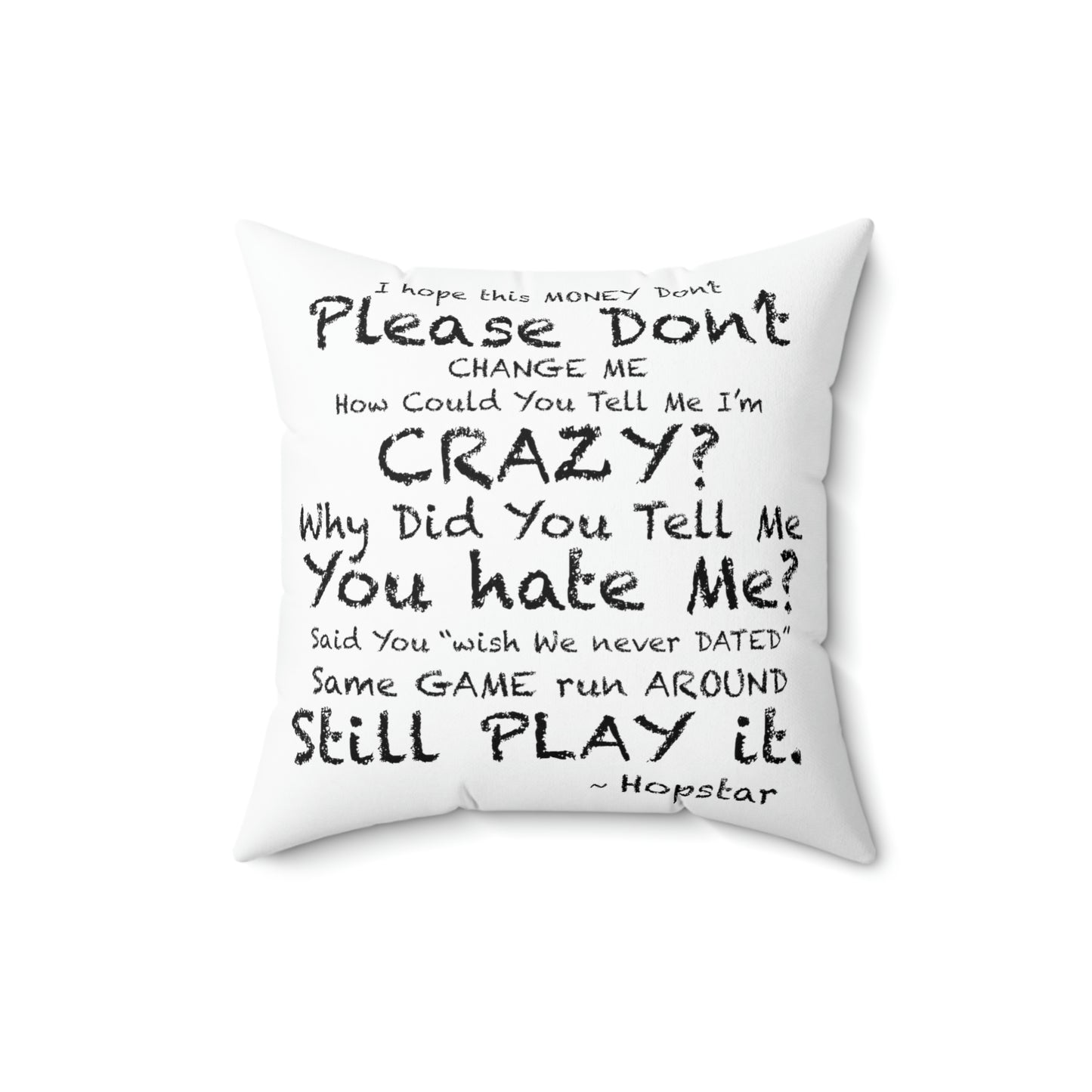 "Hopstar" Spun Polyester Square Pillow