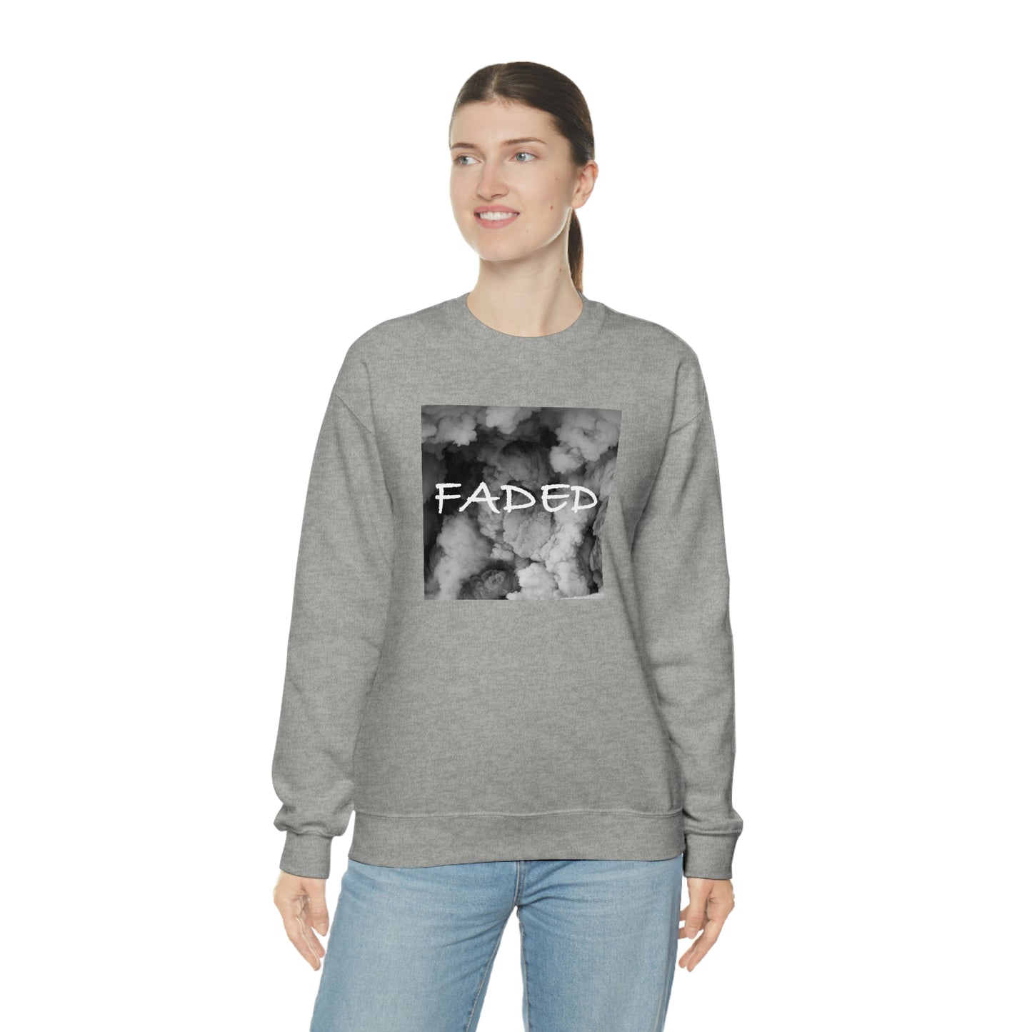 "Faded Gray" Unisex Crewneck Sweatshirt