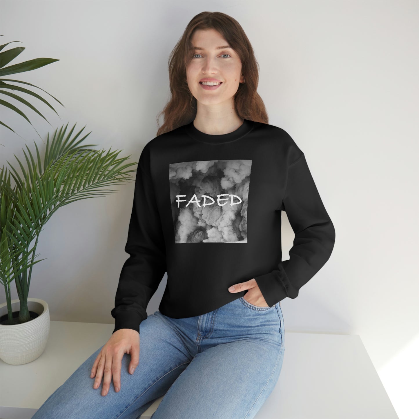 "Faded Gray" Unisex Crewneck Sweatshirt