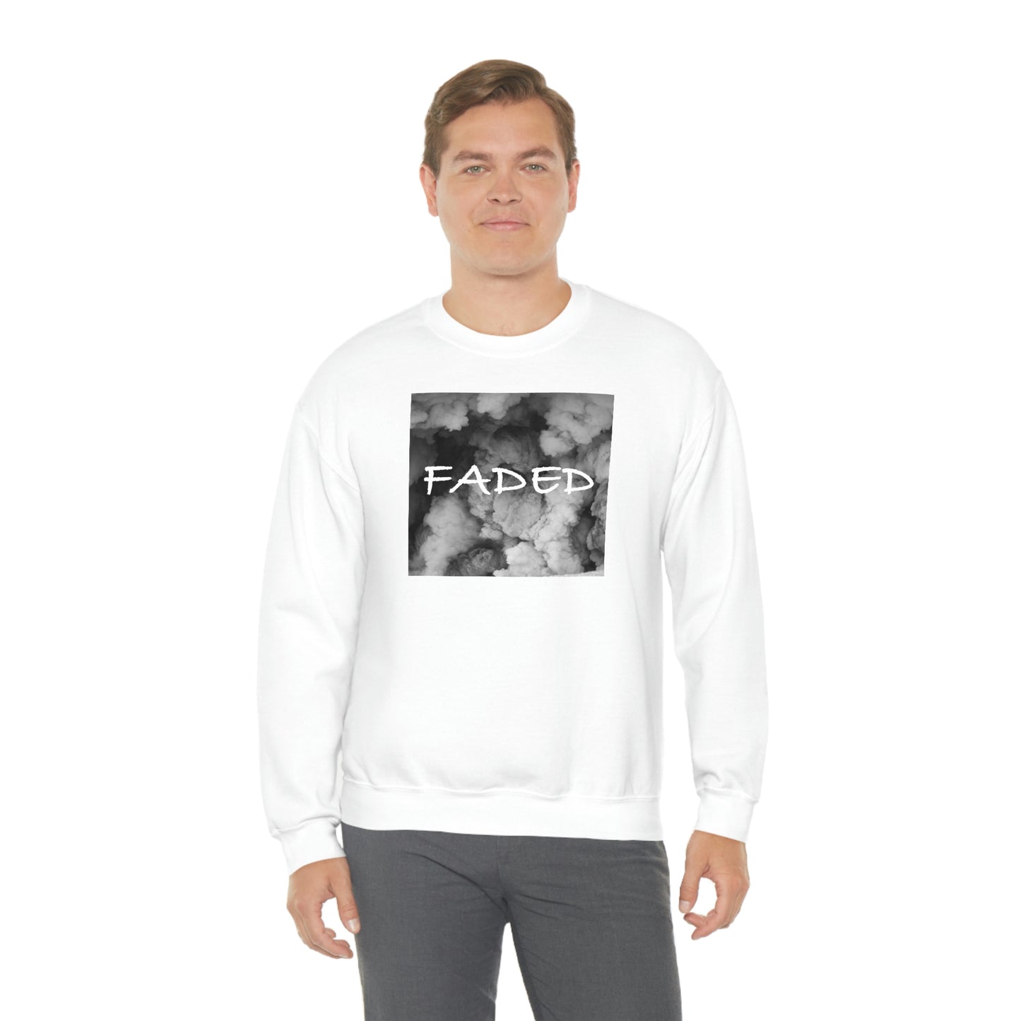 "Faded Gray" Unisex Crewneck Sweatshirt
