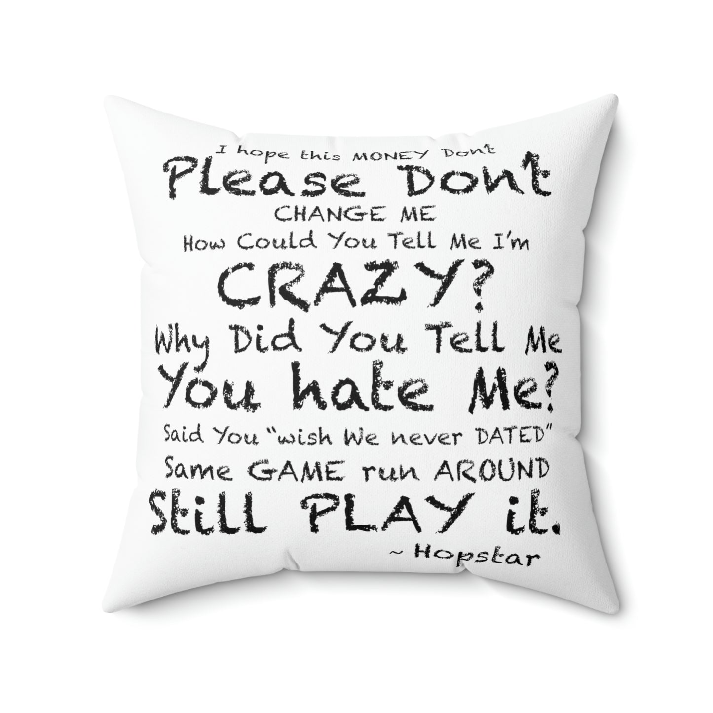 "Hopstar" Spun Polyester Square Pillow