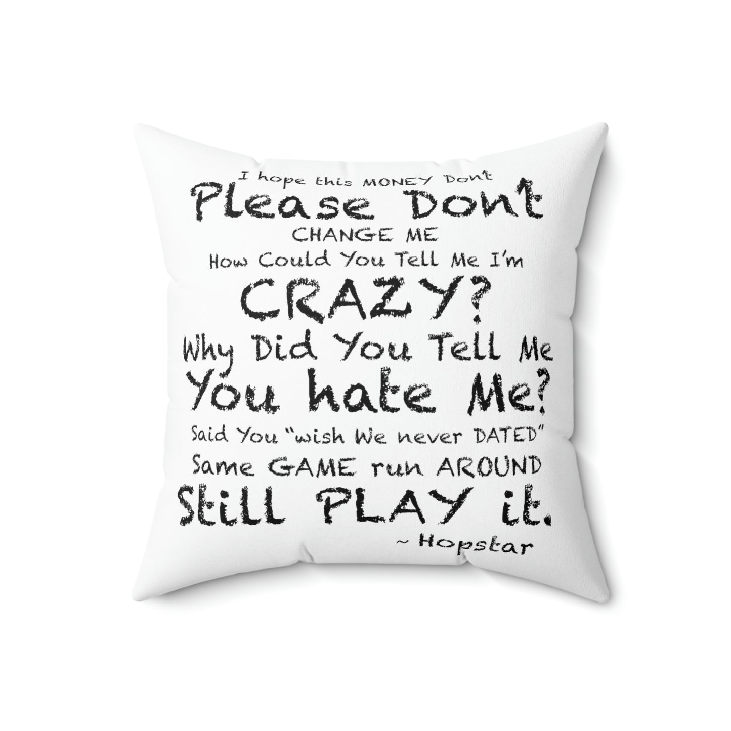 "Hopstar" Spun Polyester Square Pillow