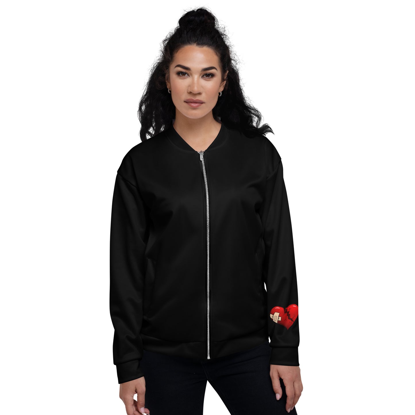 "Hopstar Heart on my Sleeve" Unisex Bomber Jacket