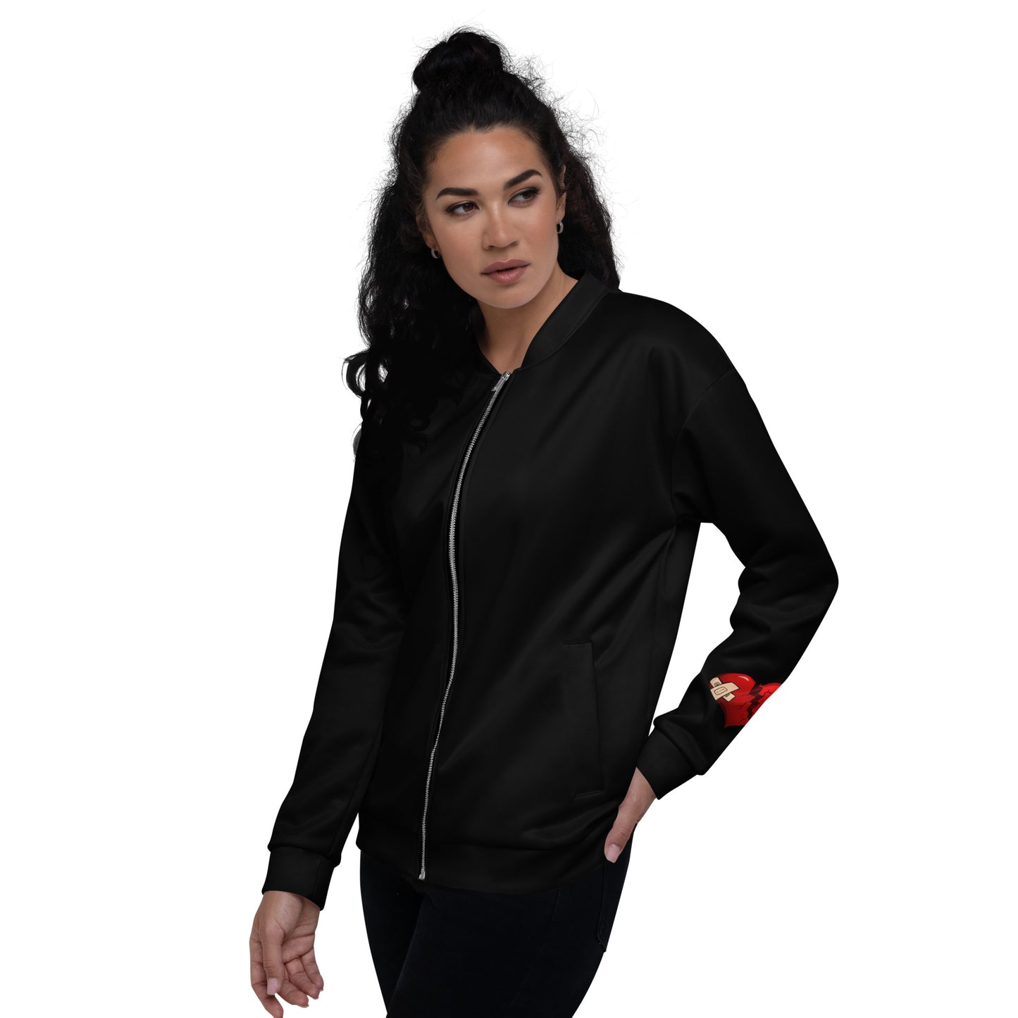 "Hopstar Heart on my Sleeve" Unisex Bomber Jacket