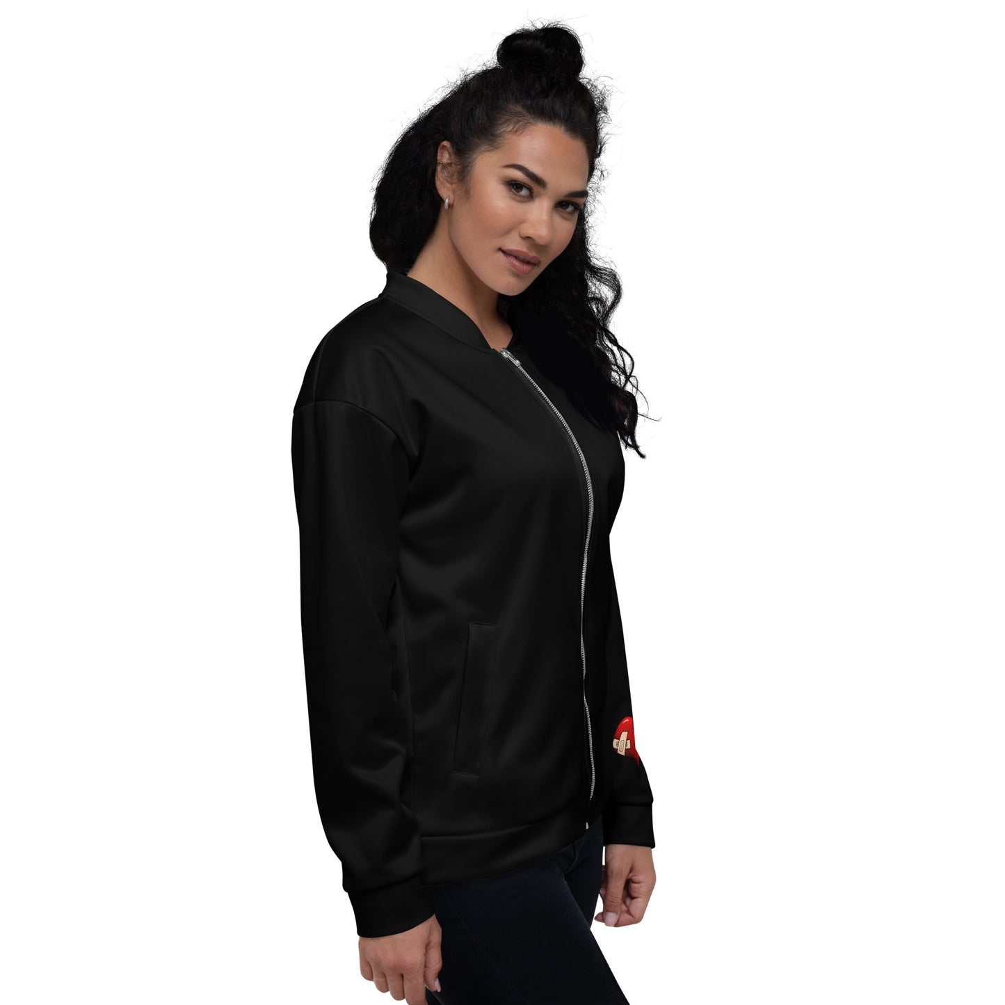 "Hopstar Heart on my Sleeve" Unisex Bomber Jacket