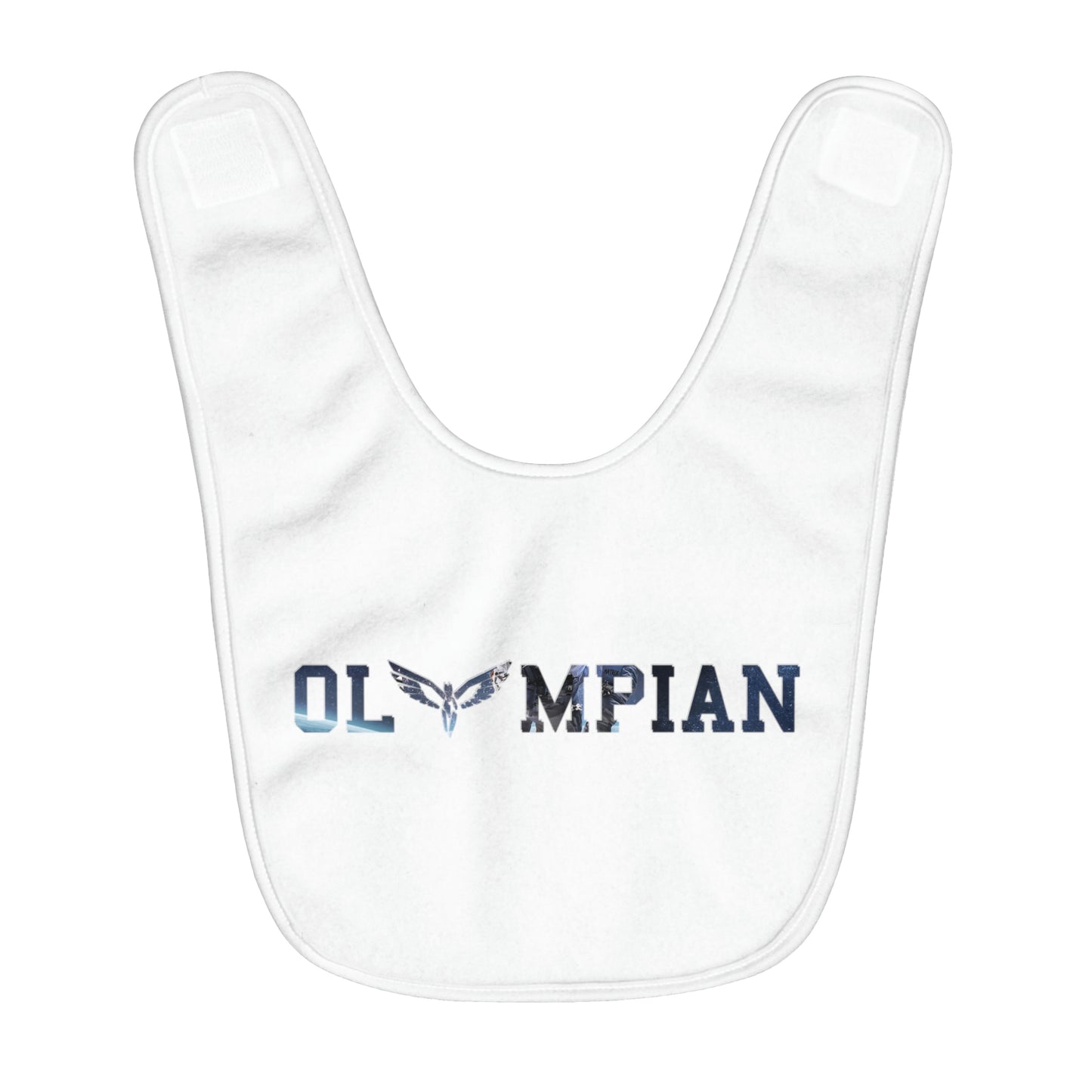 Olympian Matrix Fleece Baby Bib