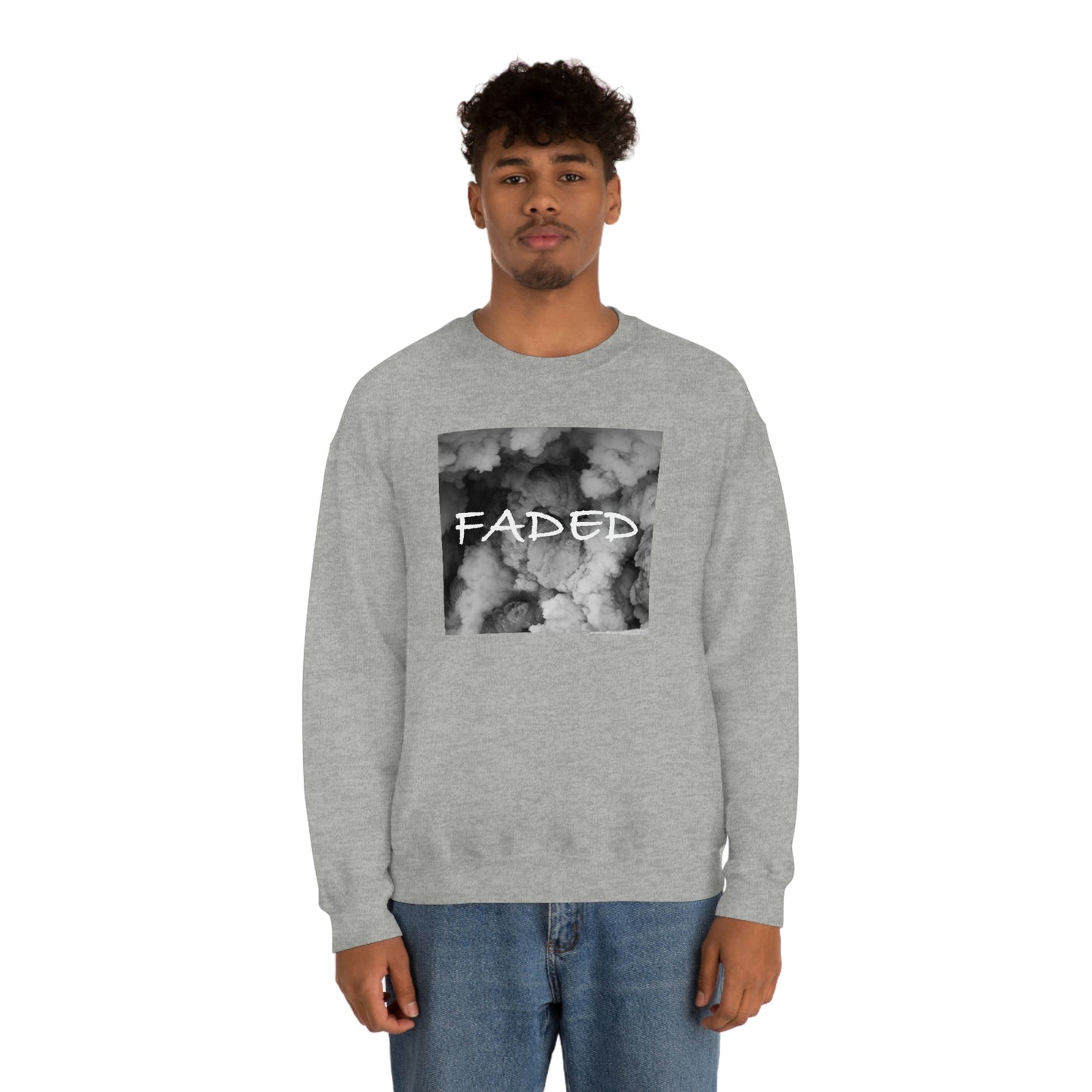 "Faded Gray" Unisex Crewneck Sweatshirt