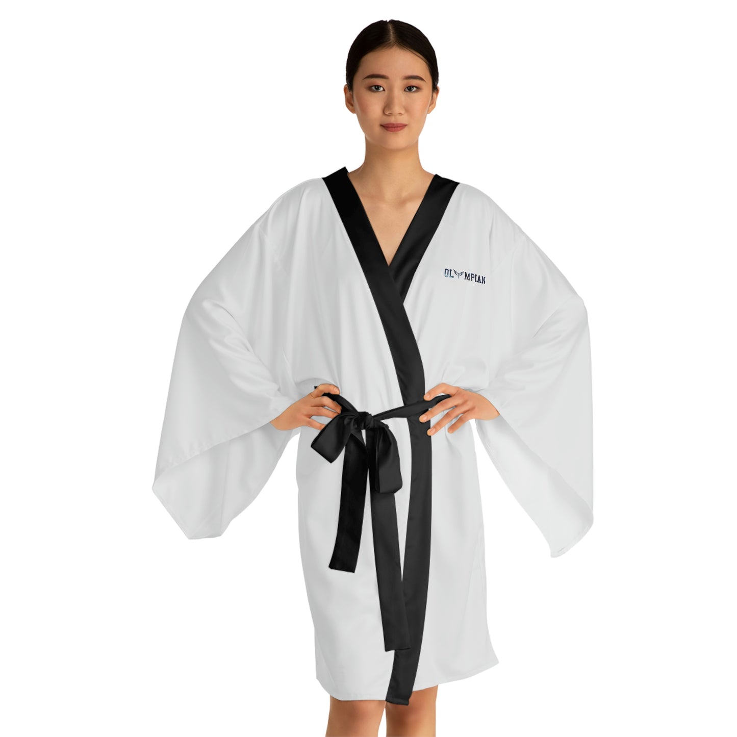 Olympian Matrix Long Sleeve Kimono Robe