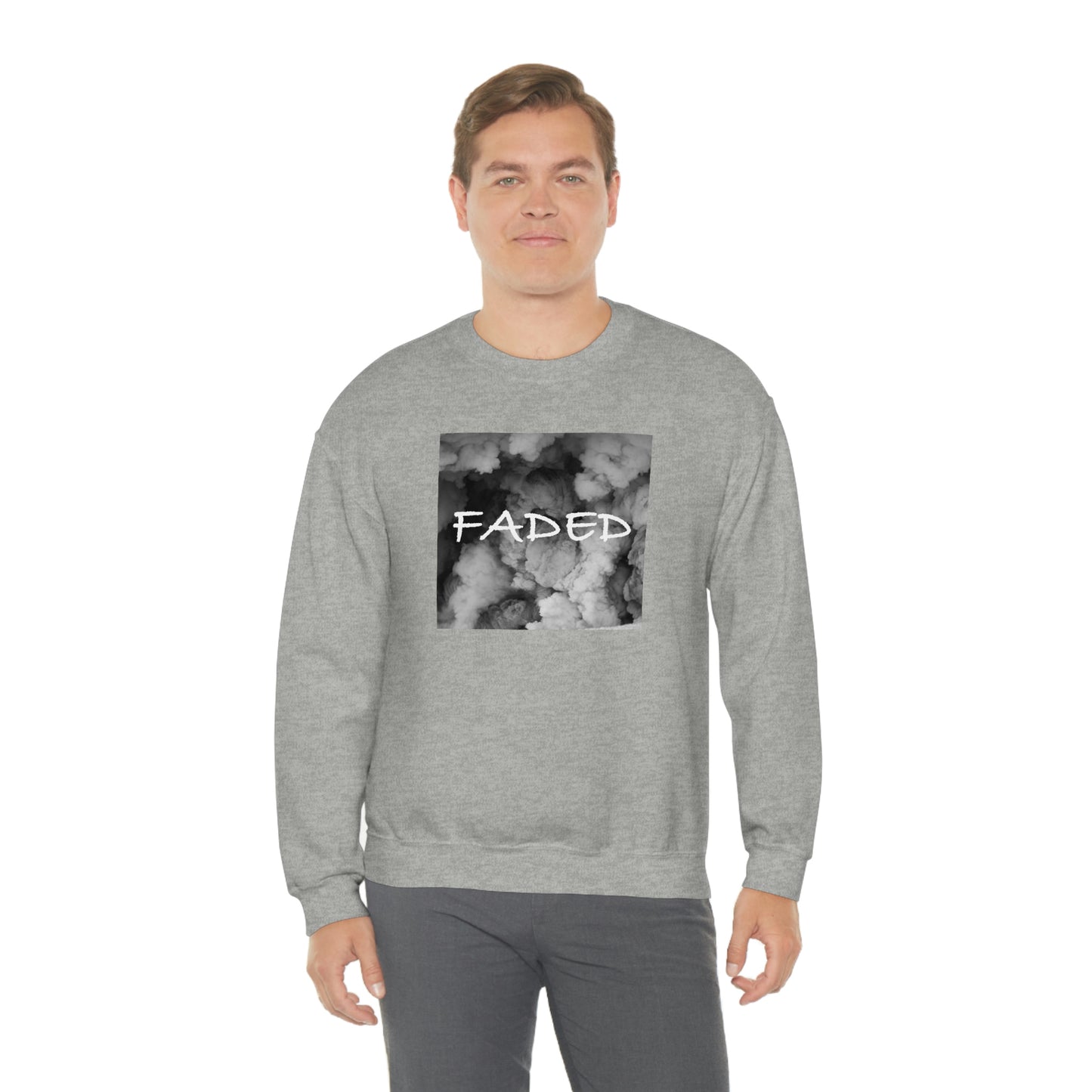 "Faded Gray" Unisex Crewneck Sweatshirt