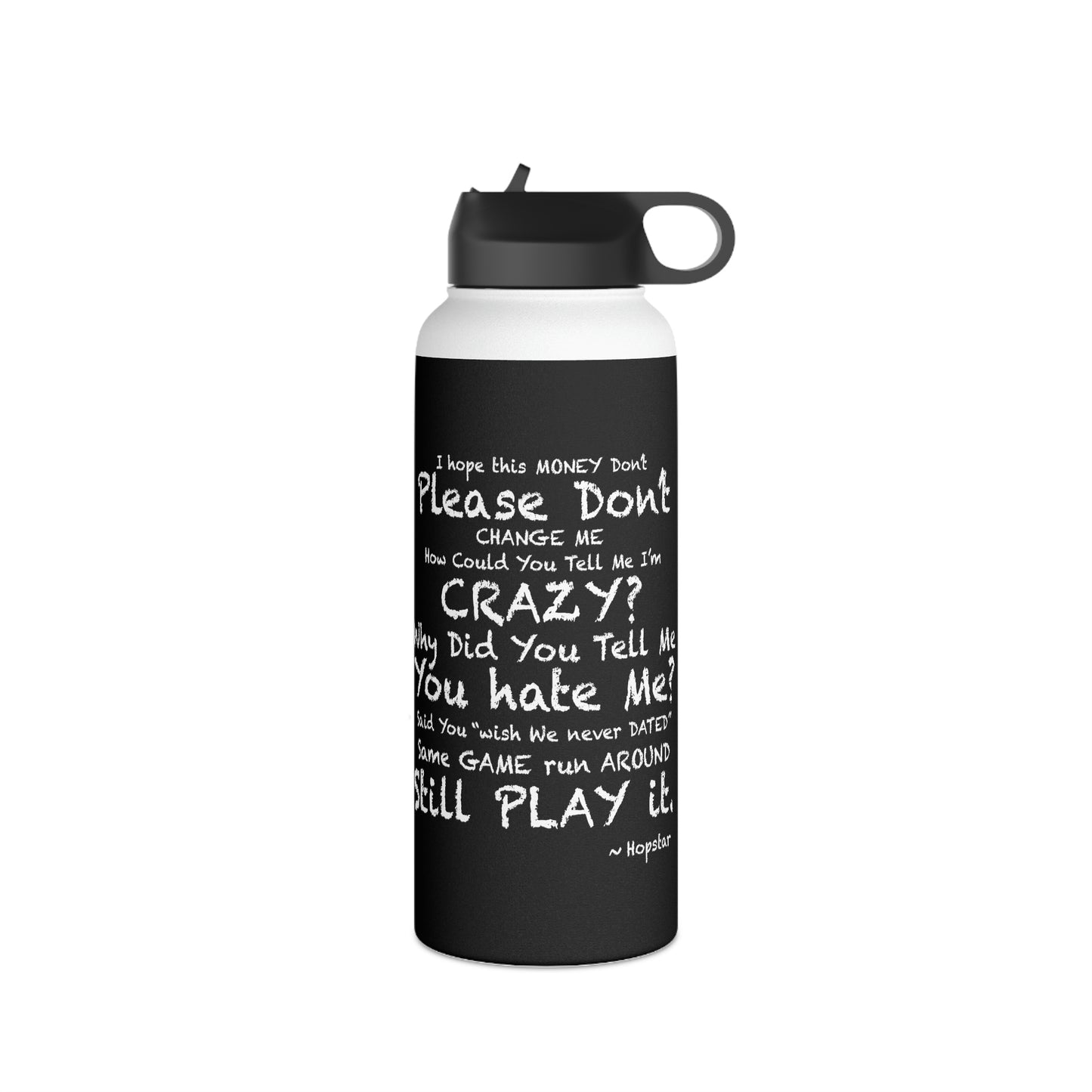 Hopstar Stainless Steel Water Bottle, Standard Lid