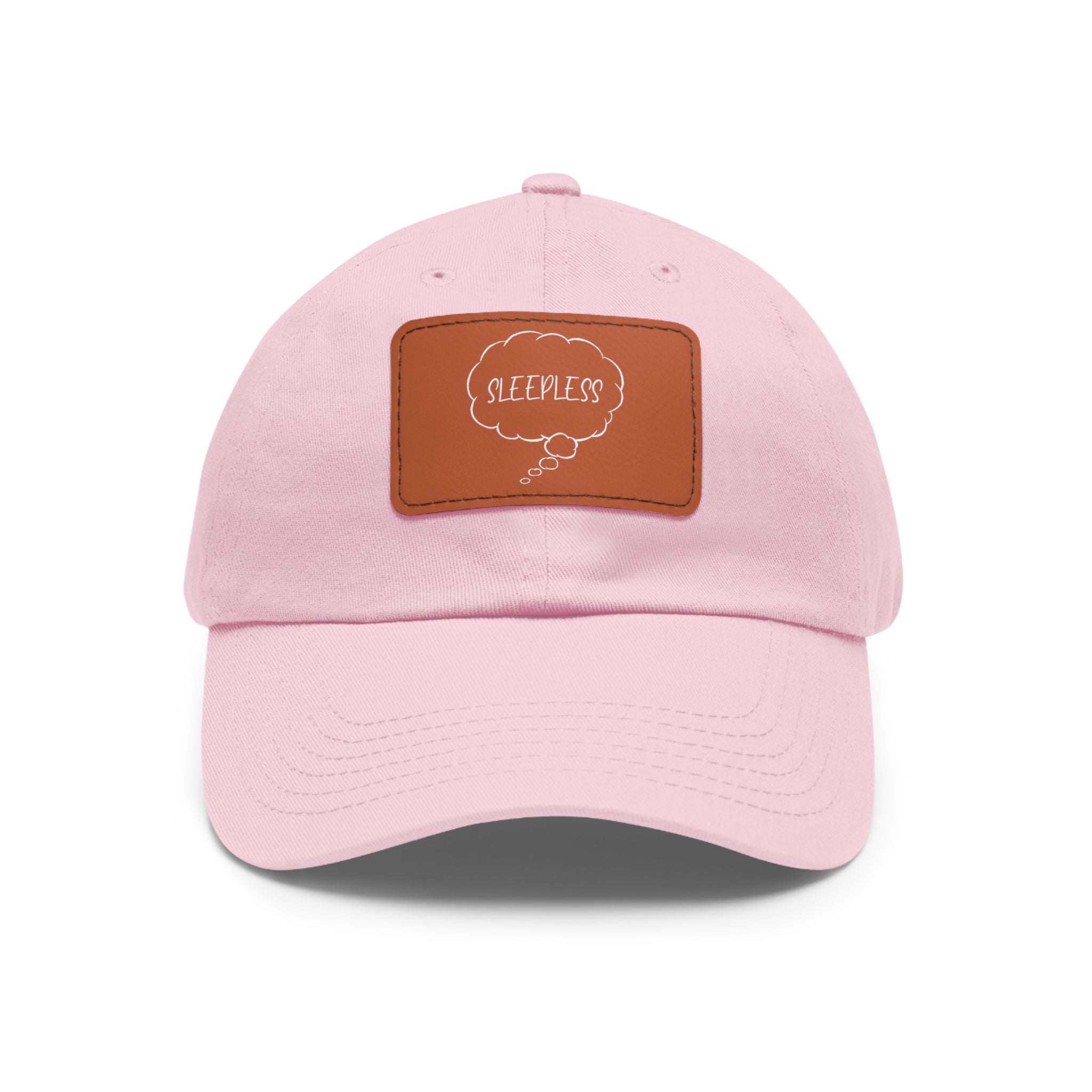 Sleepless Dad Hat with Leather Patch