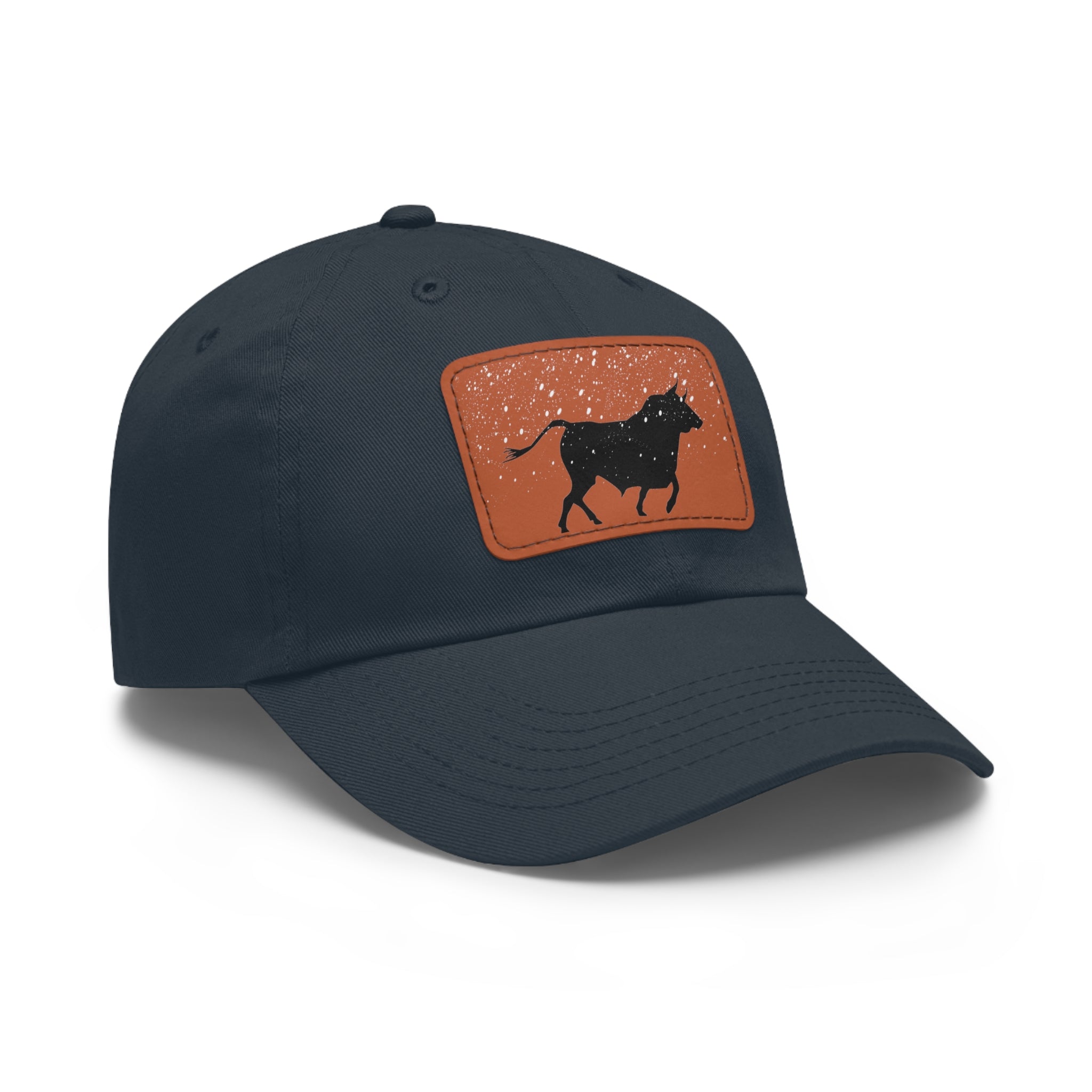 Bull in the Snow Dad Hat