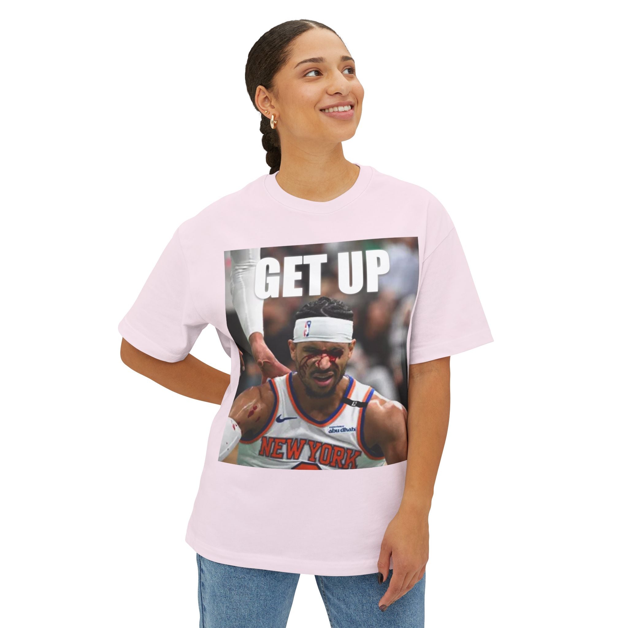 Oversized Tee - 'Get Up Josh Hart' Design