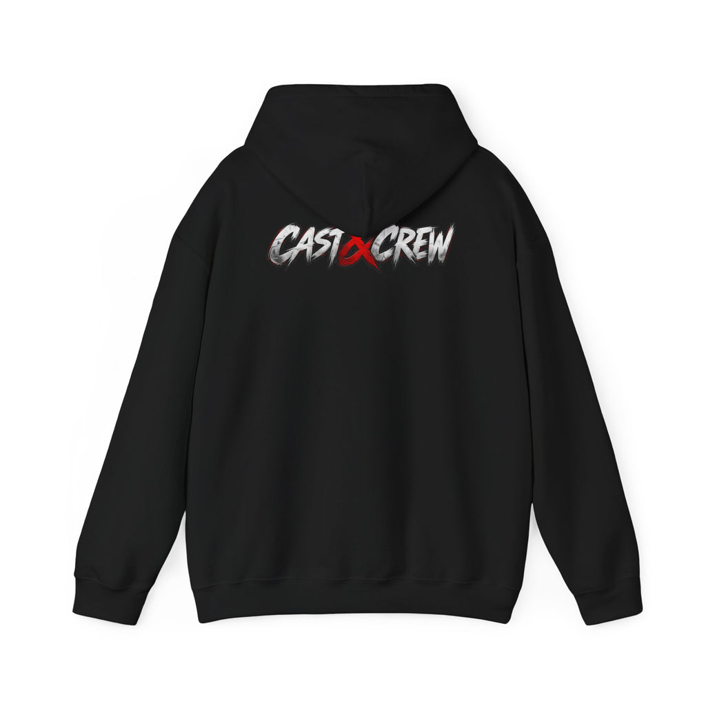 "BackDoor" Crime Drama Series Graphic Hoodie – 'Cast x Crew' Streetwear Pullover