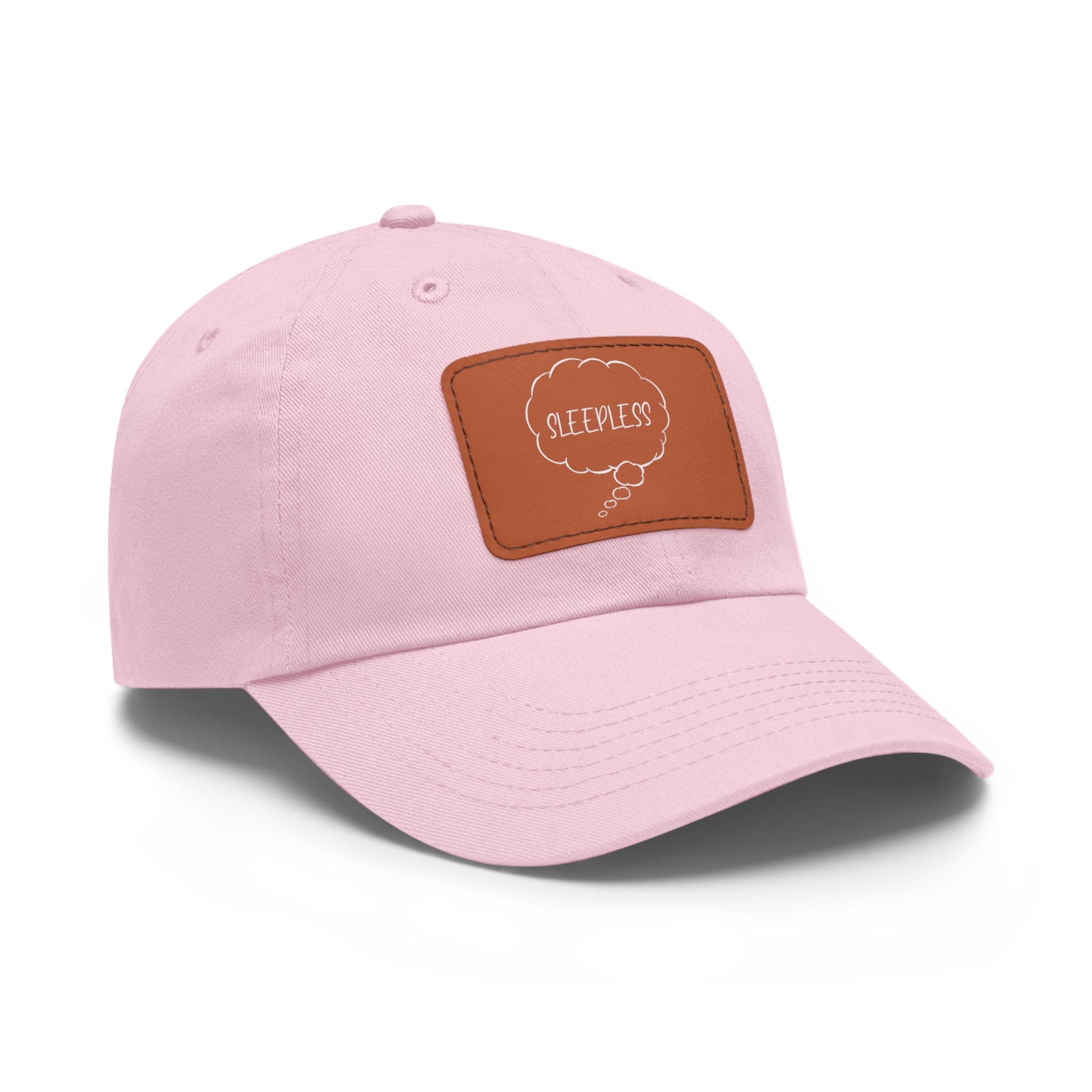 Sleepless Dad Hat with Leather Patch