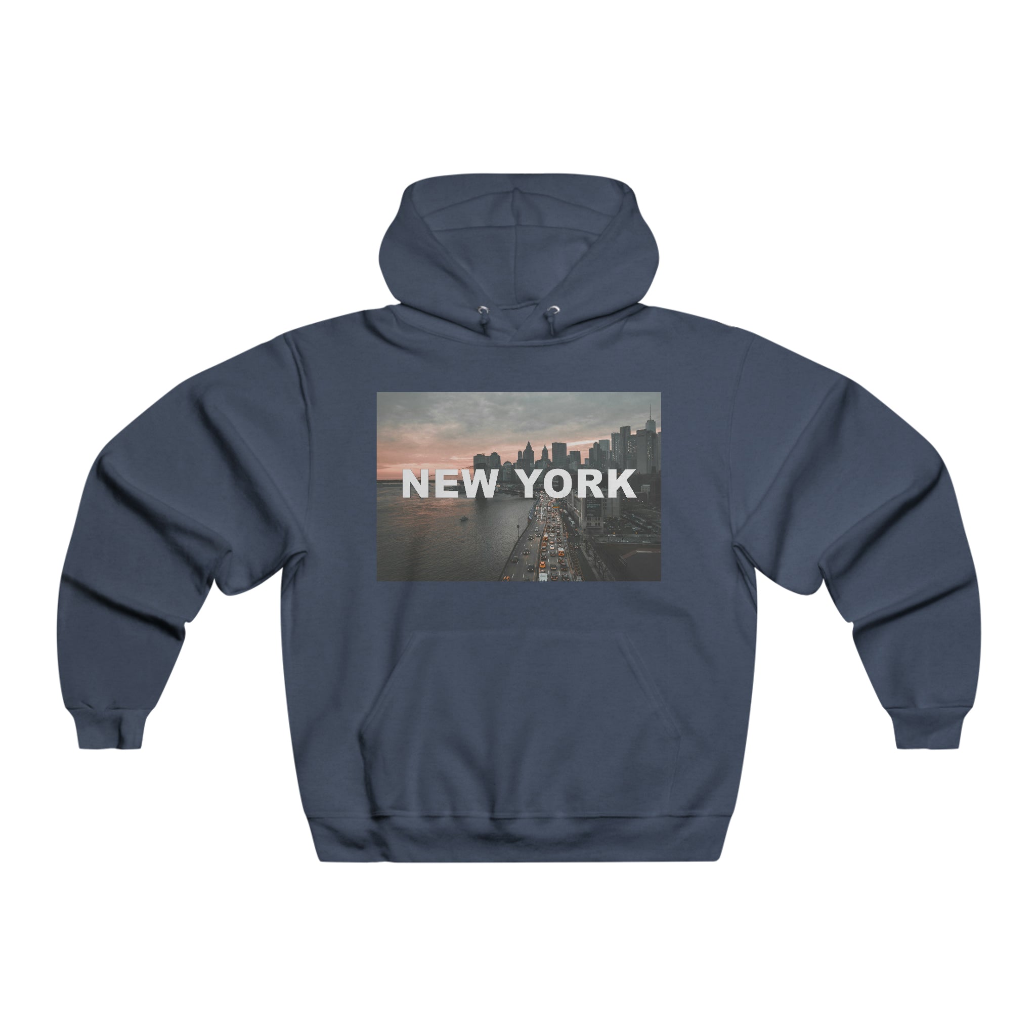 NYC Rush Hour Mens Hooded Sweatshirt