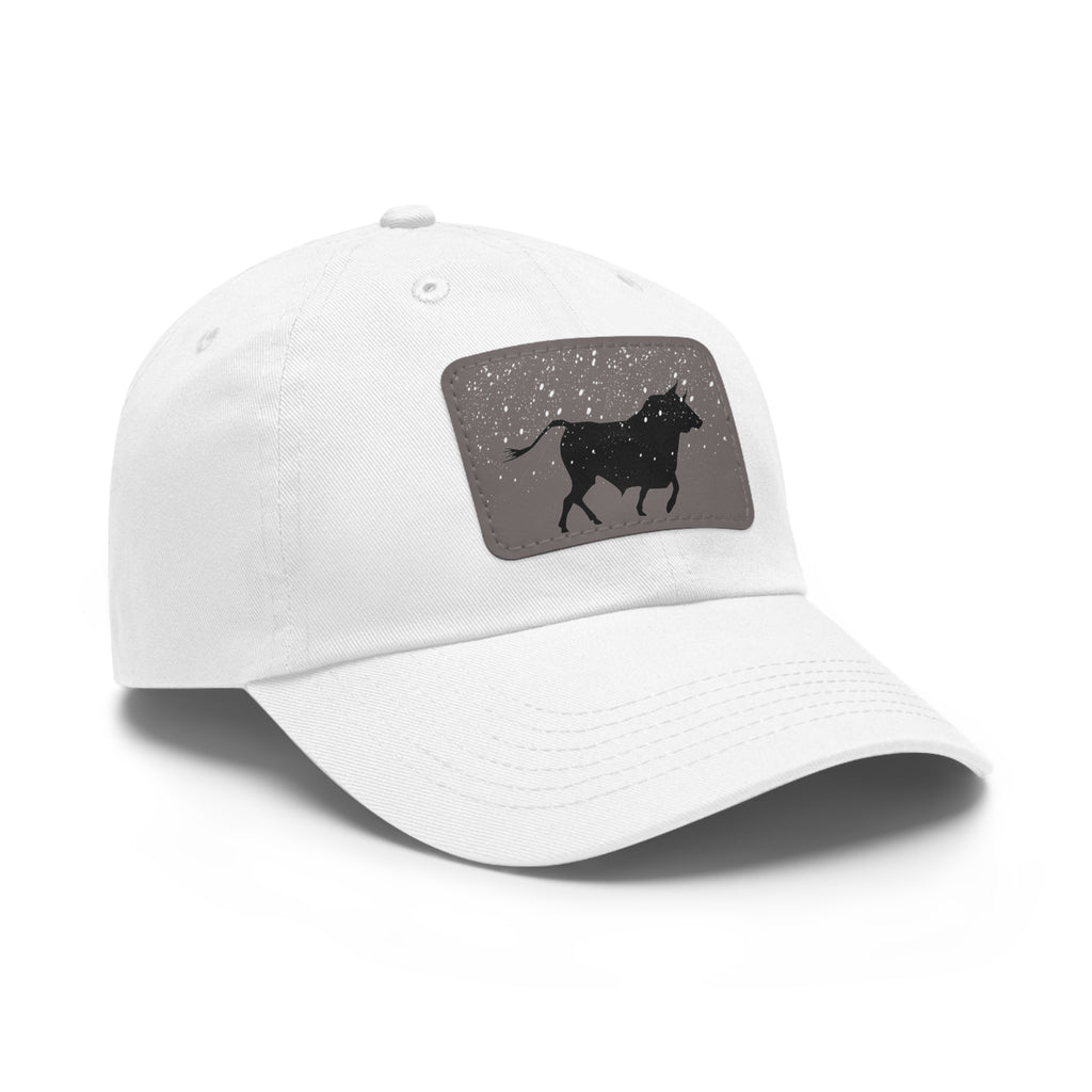 Bull in the Snow Dad Hat