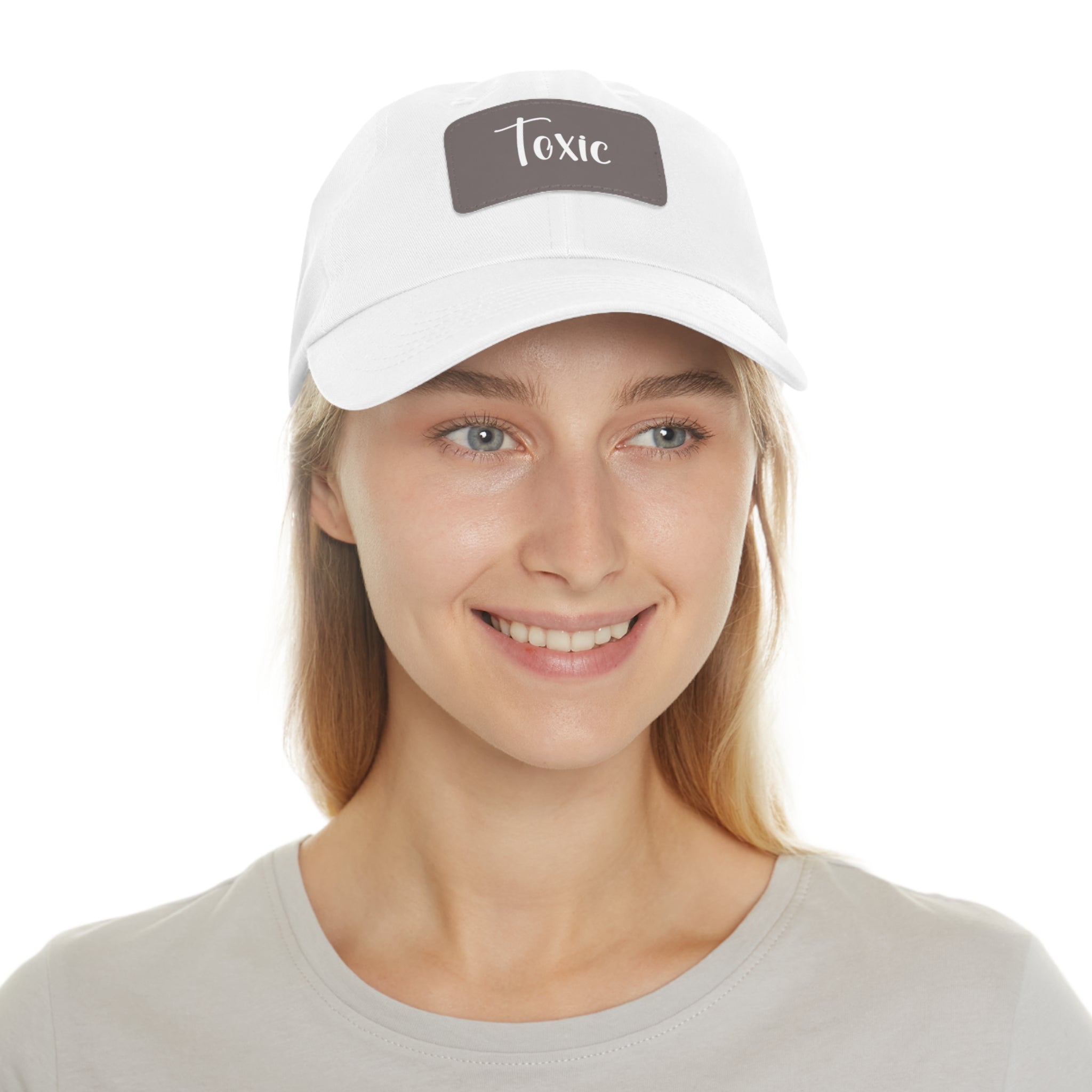 Toxic Dad Hat with Leather Patch