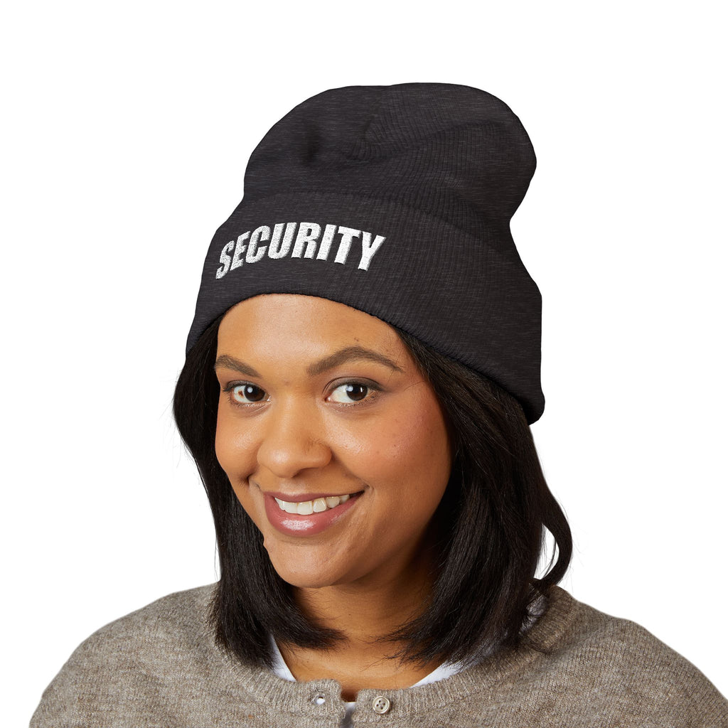 Embroidered Security Beanie