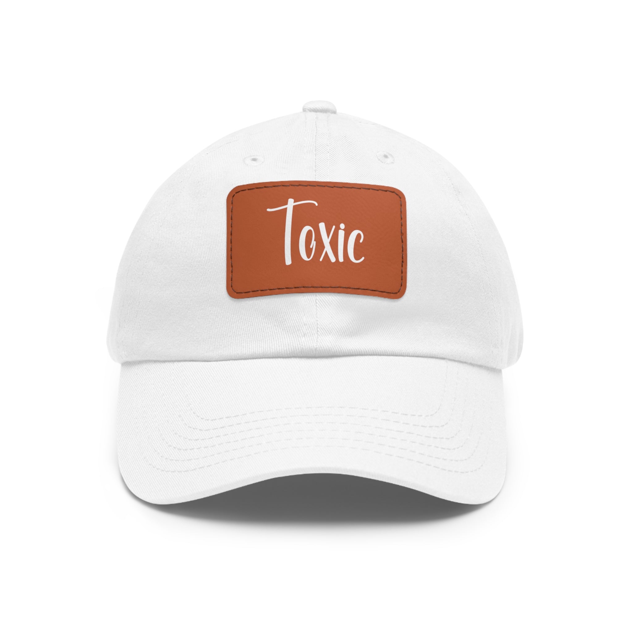 Toxic Dad Hat with Leather Patch