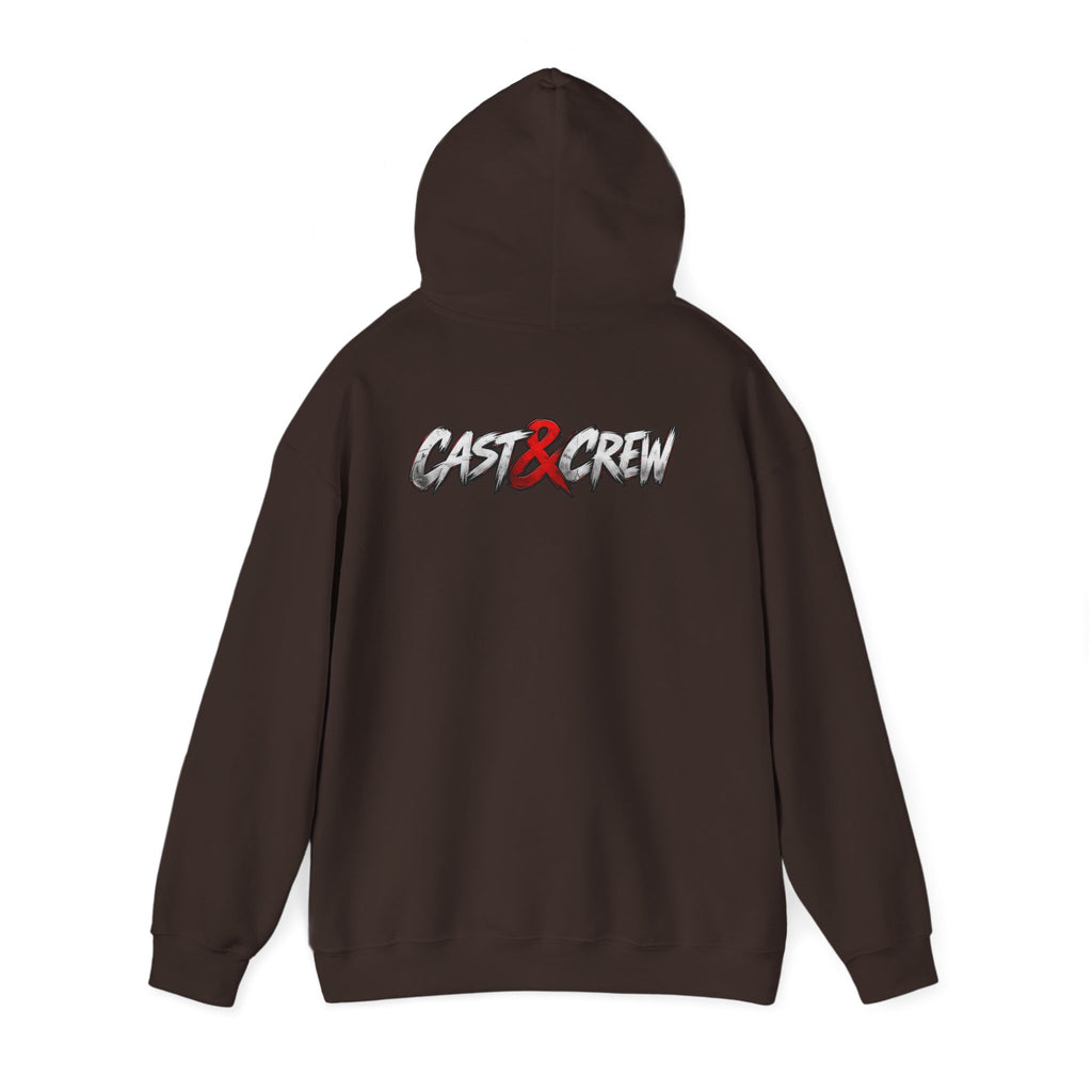 "BackDoor" Crime Drama Series Graphic Hoodie – 'Cast x Crew' Streetwear Pullover
