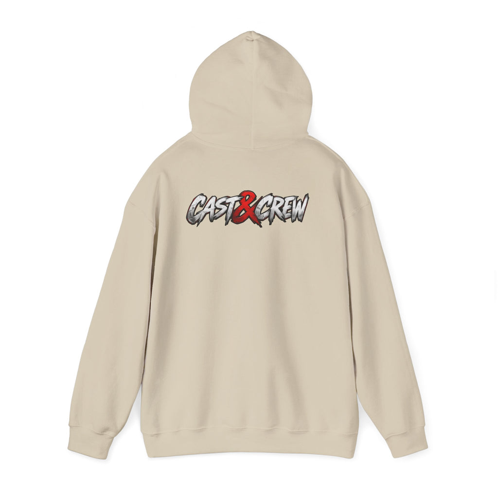 "BackDoor" Crime Drama Series Graphic Hoodie – 'Cast x Crew' Streetwear Pullover