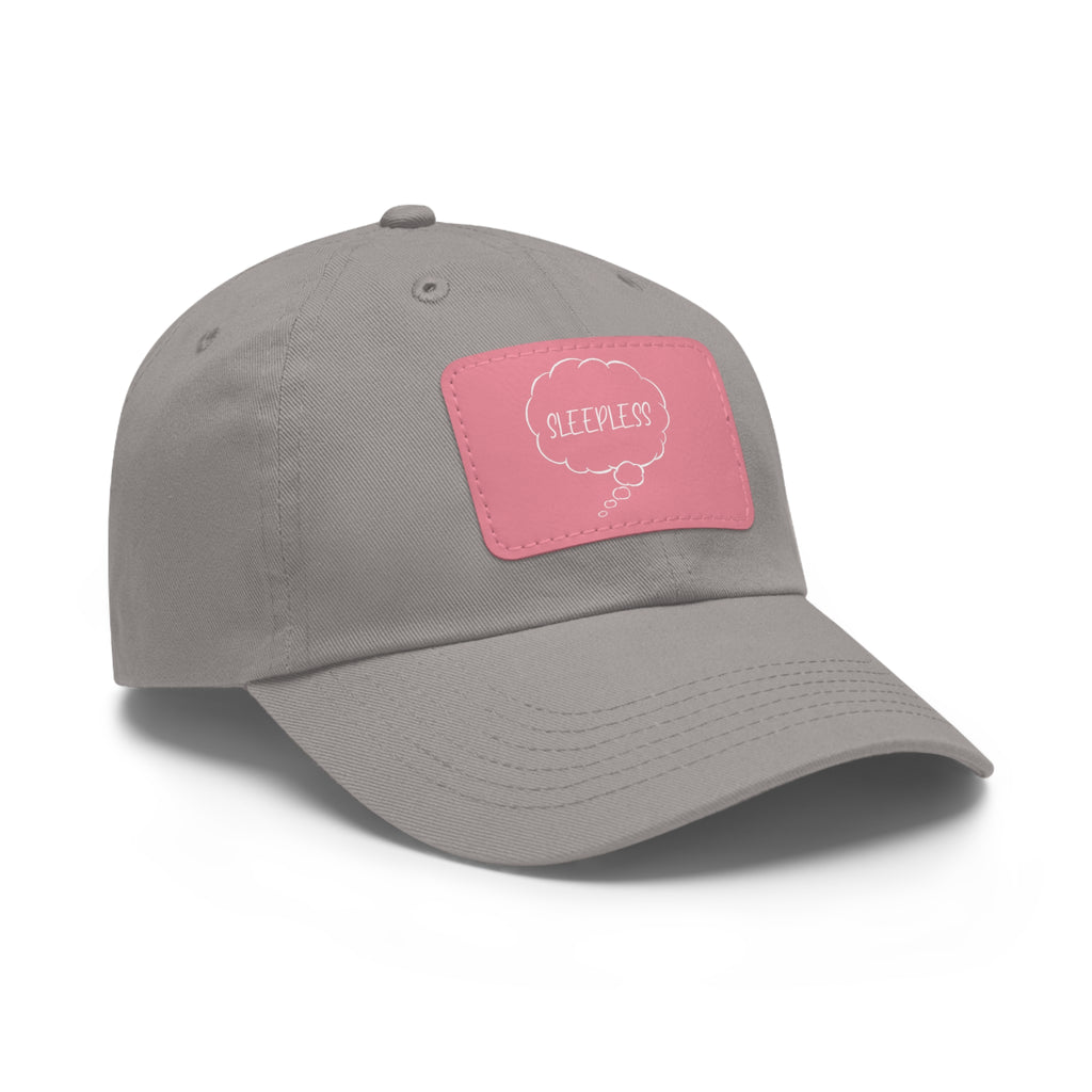 Sleepless Dad Hat with Leather Patch