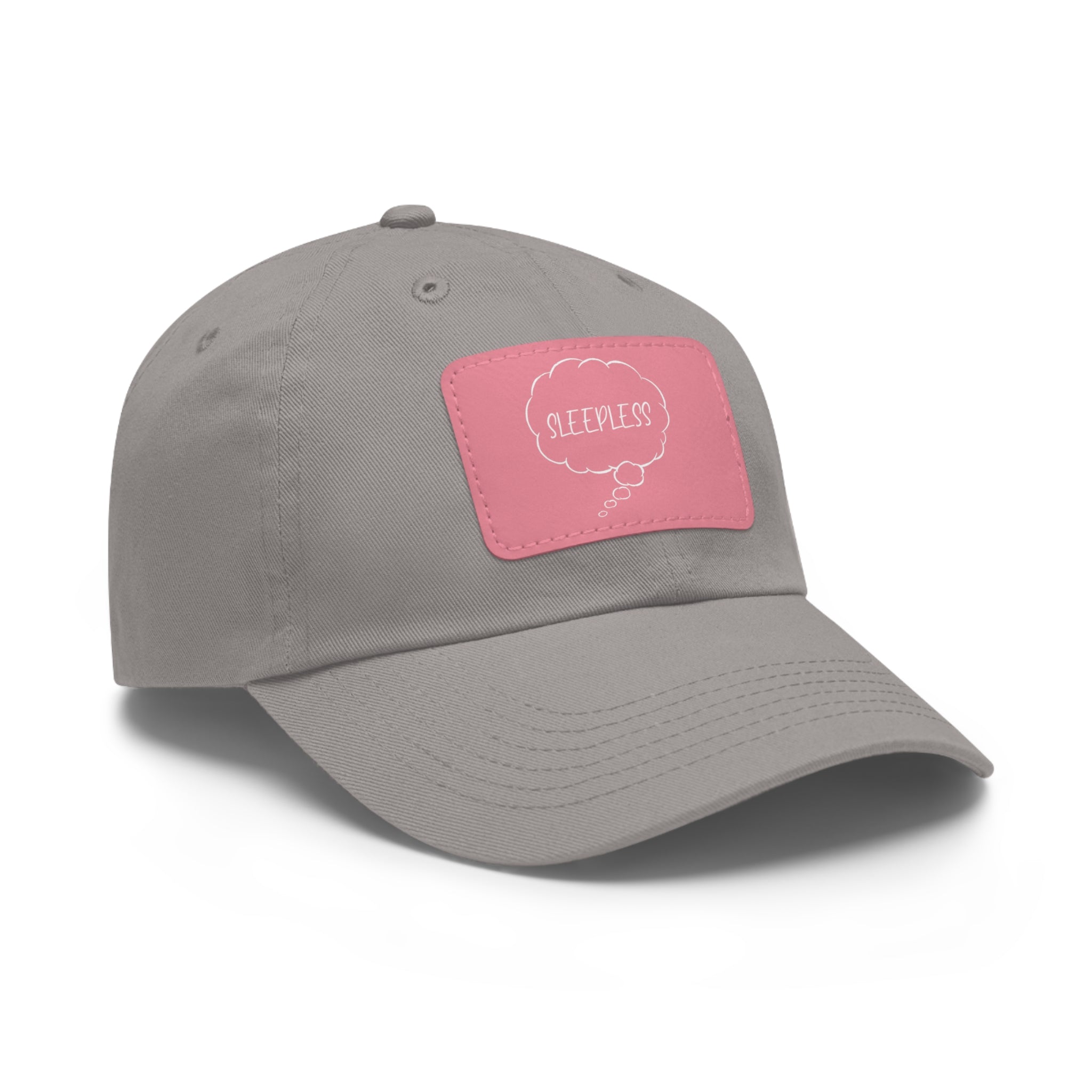 Sleepless Dad Hat with Leather Patch