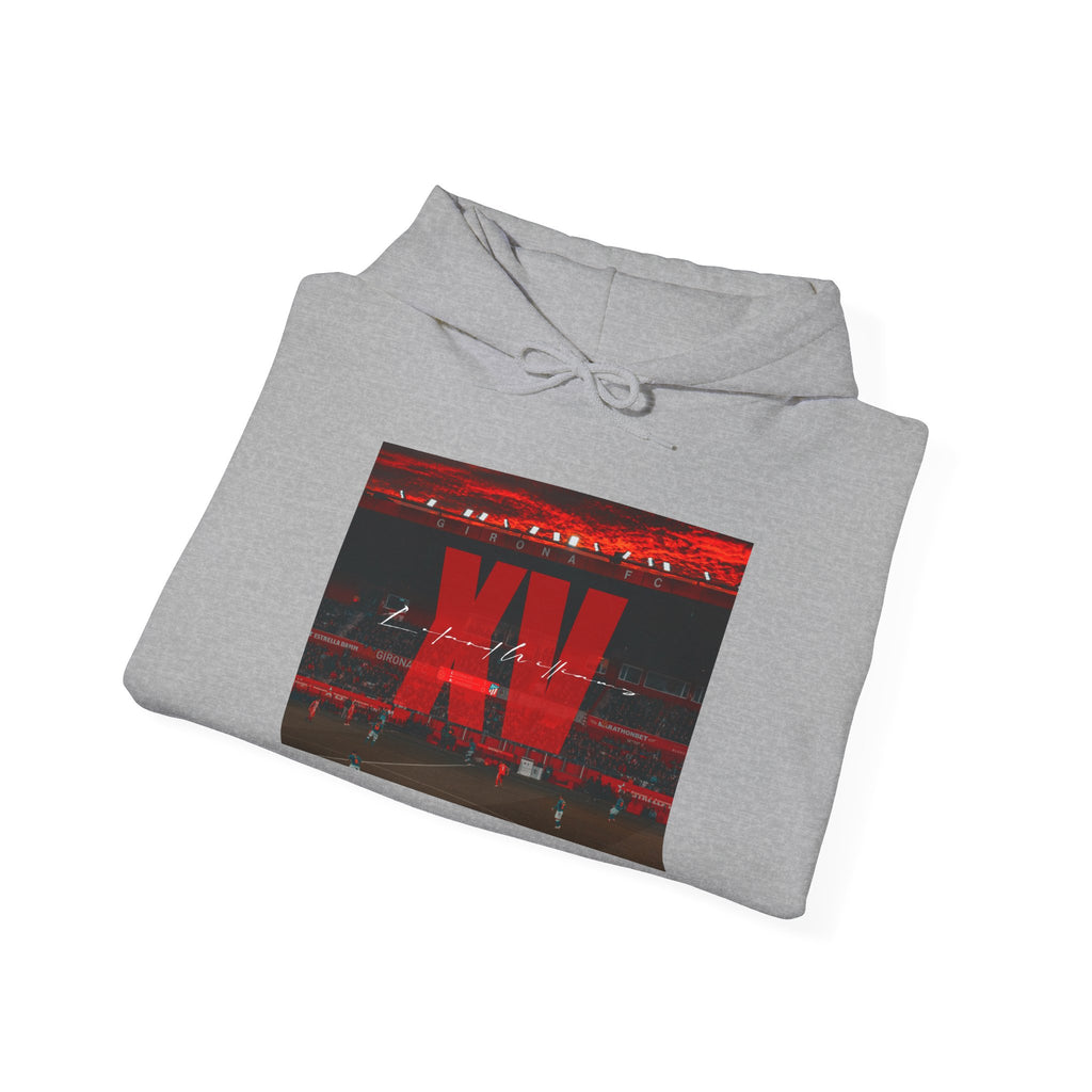 XV Red Stadium Hoodie - Sporty Graphic Pullover