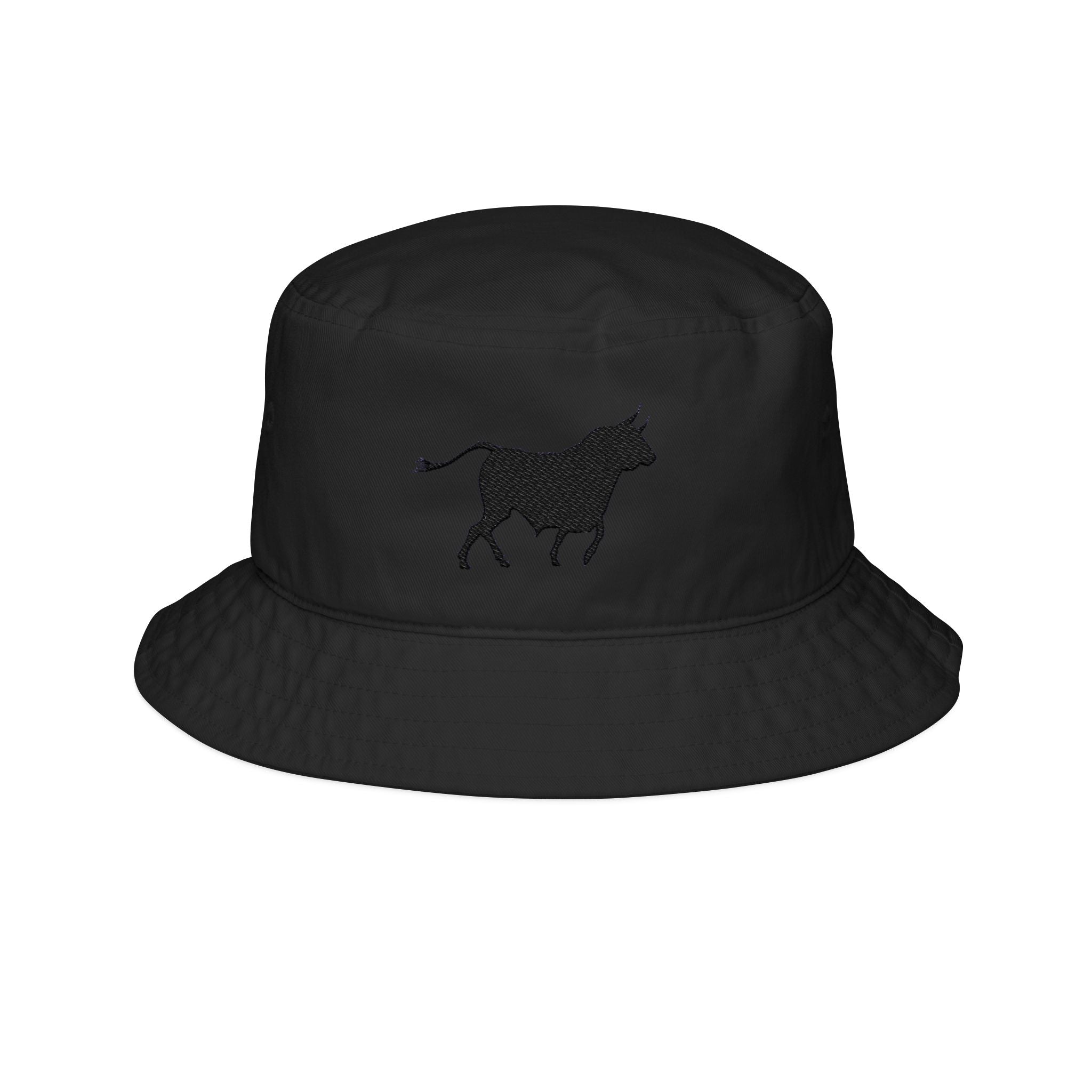Embroidered Bull Bucket Hat for Casual Style