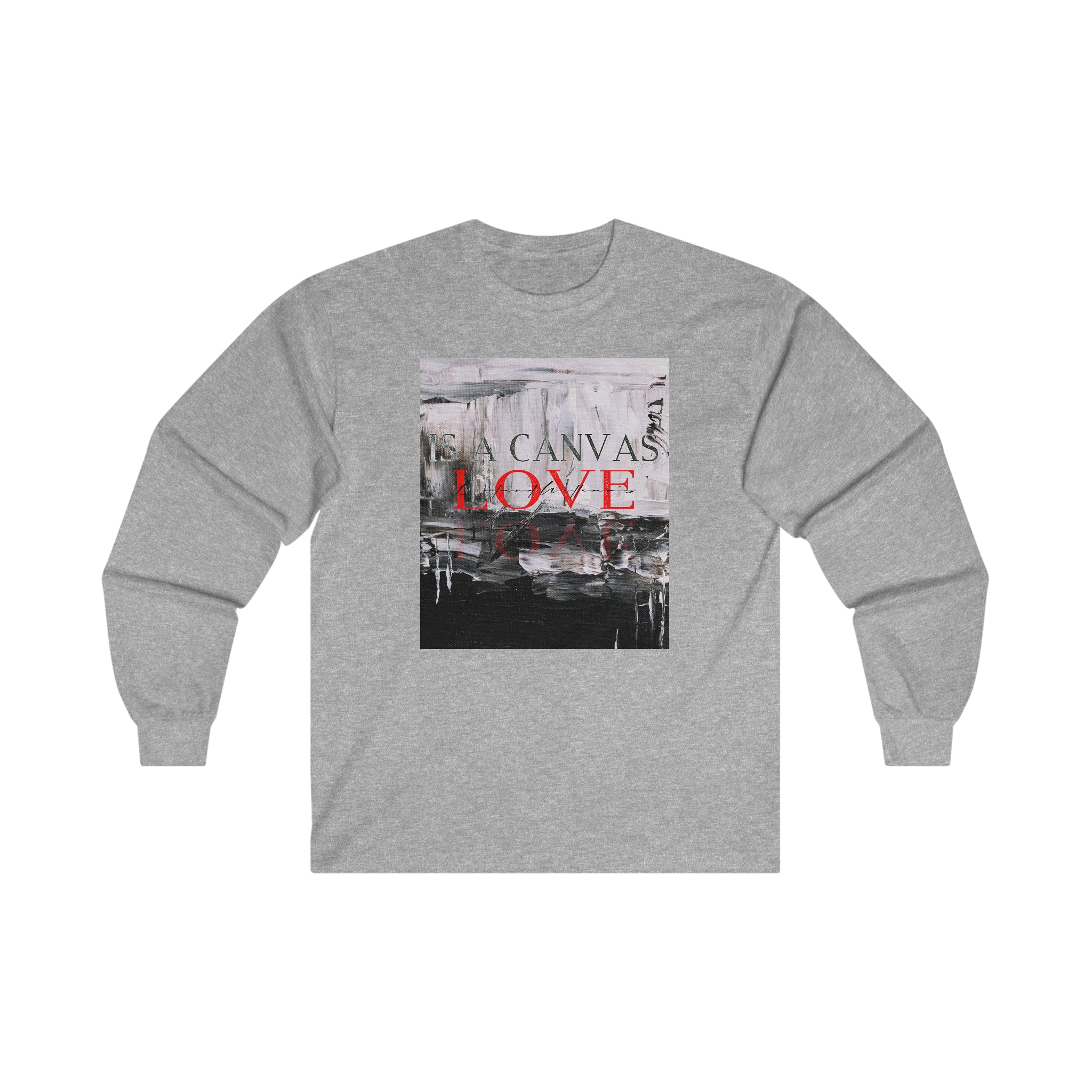LOVE IS CANVAS Unisex Long Sleeve Tee