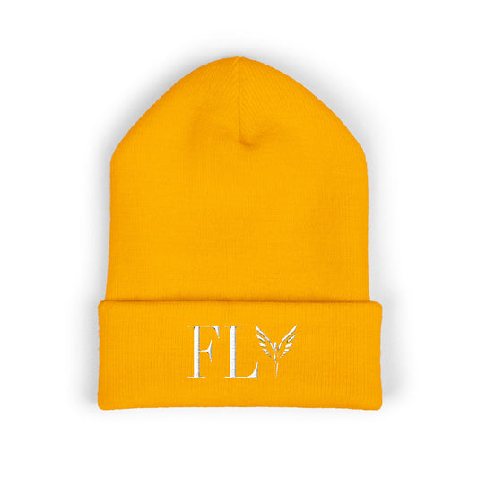 Beanie Hat - Olympian Fly Embroidered Classic Cuffed Beanie