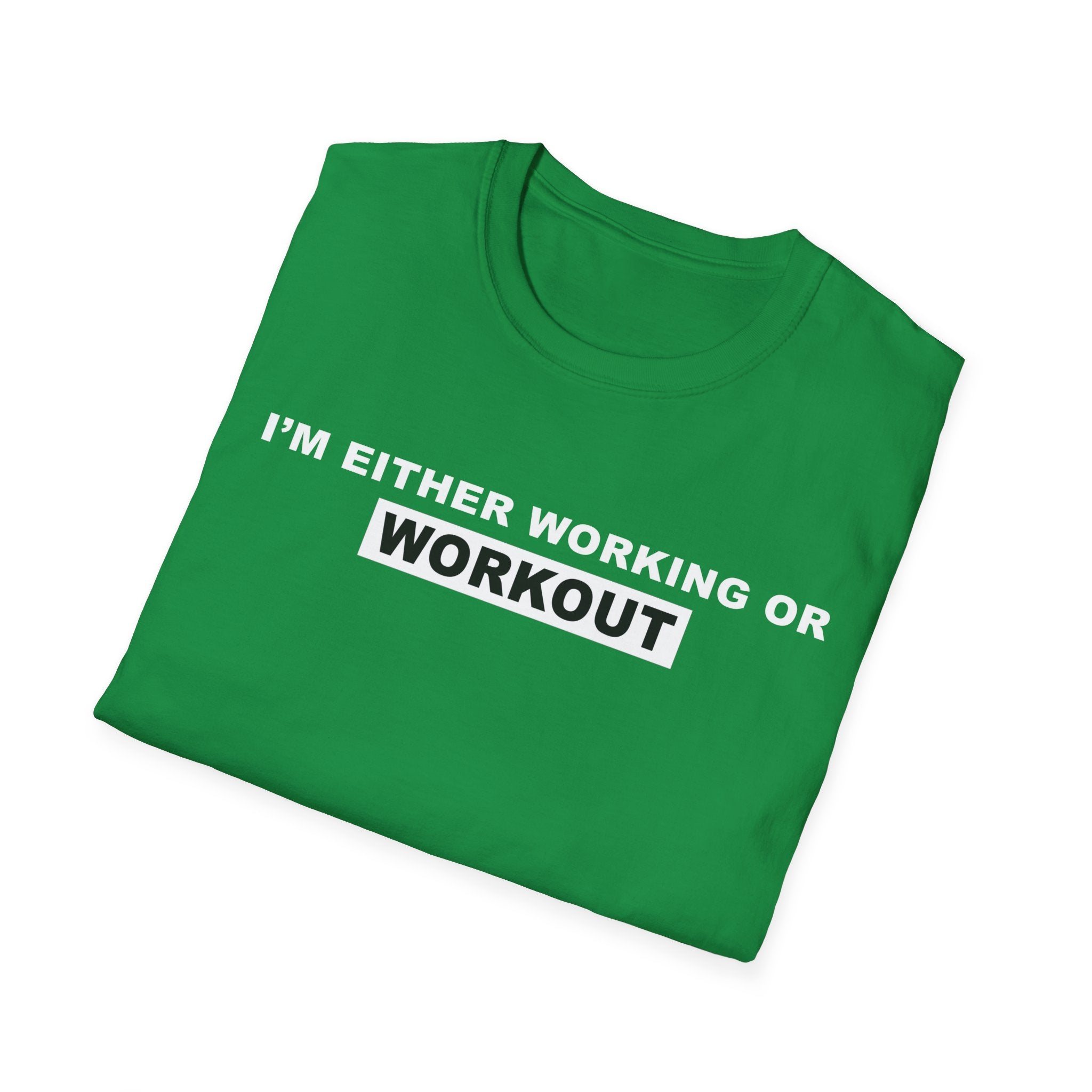 WORKING OR WORKOUT Unisex Softstyle T-Shirt
