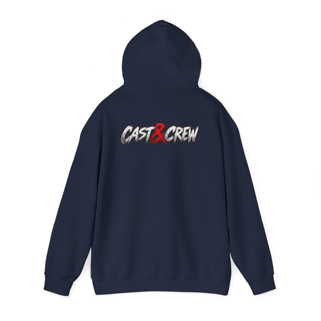 "BackDoor" Crime Drama Series Graphic Hoodie – 'Cast x Crew' Streetwear Pullover
