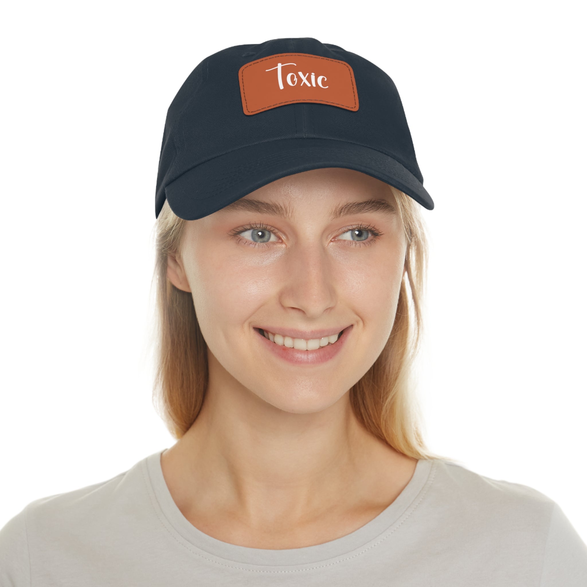 Toxic Dad Hat with Leather Patch