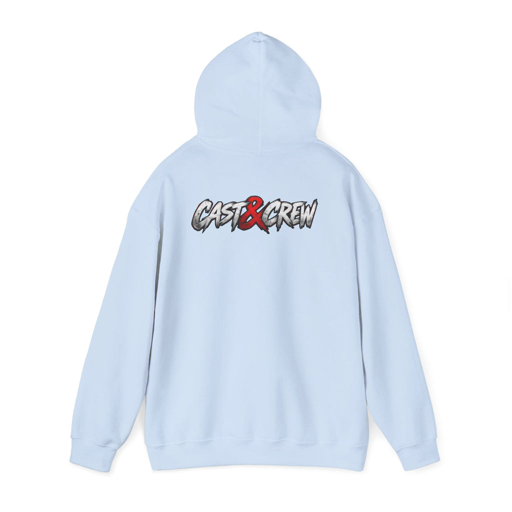"BackDoor" Crime Drama Series Graphic Hoodie – 'Cast x Crew' Streetwear Pullover
