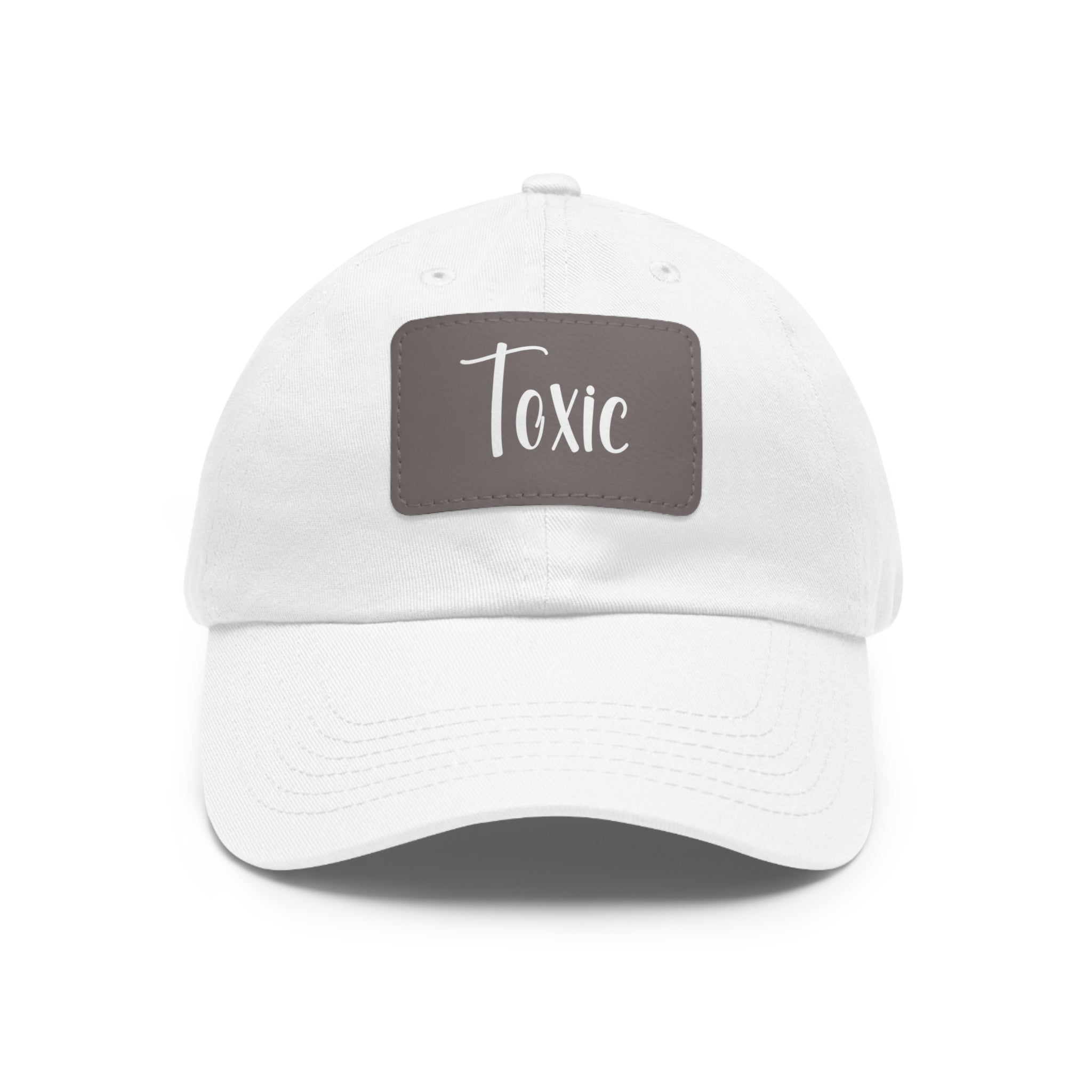 Toxic Dad Hat with Leather Patch