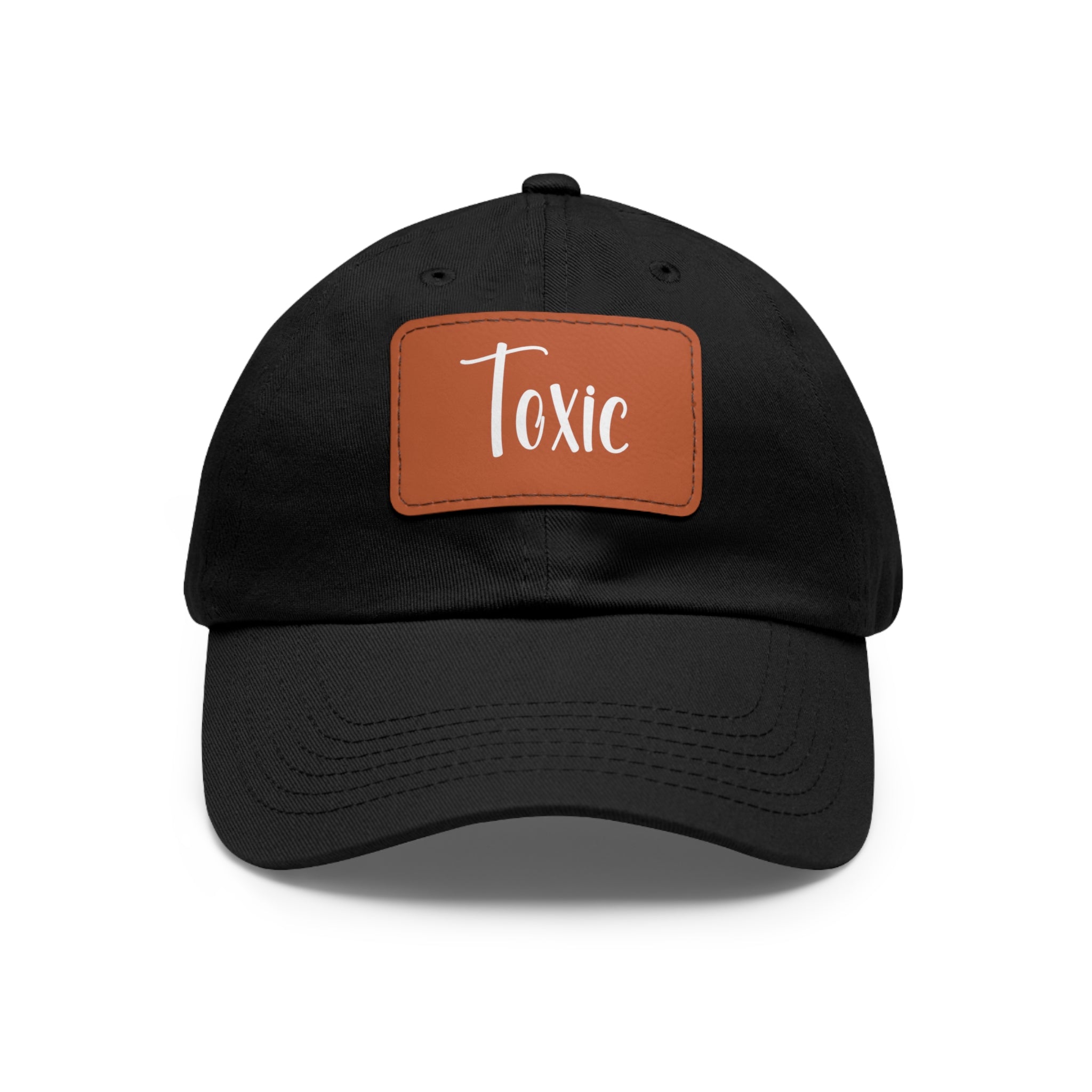 Toxic Dad Hat with Leather Patch