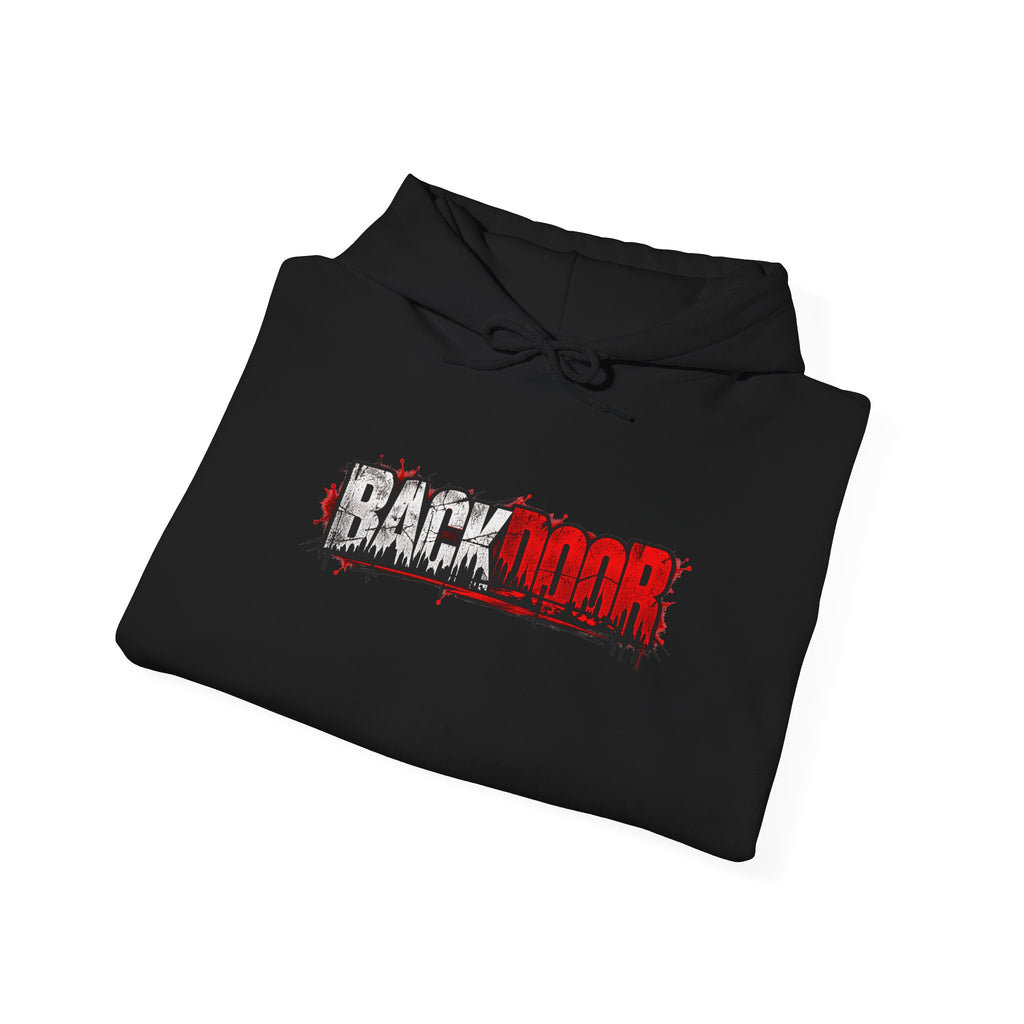 "BackDoor" Crime Drama Series Graphic Hoodie – 'Cast x Crew' Streetwear Pullover