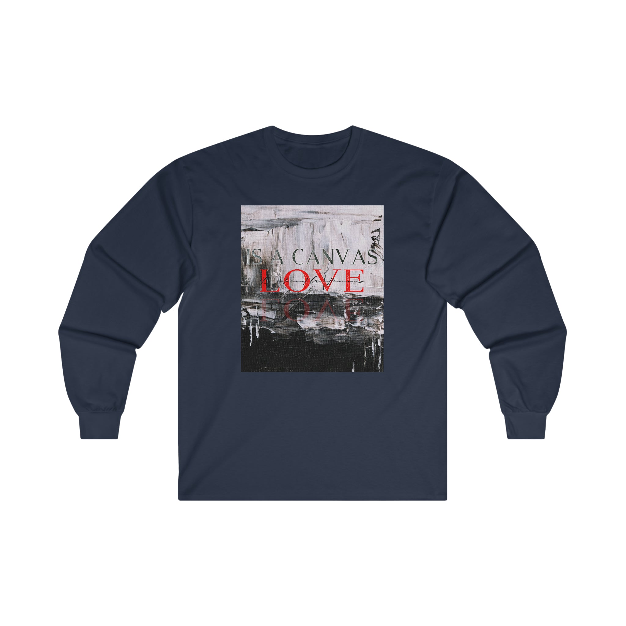 LOVE IS CANVAS Unisex Long Sleeve Tee